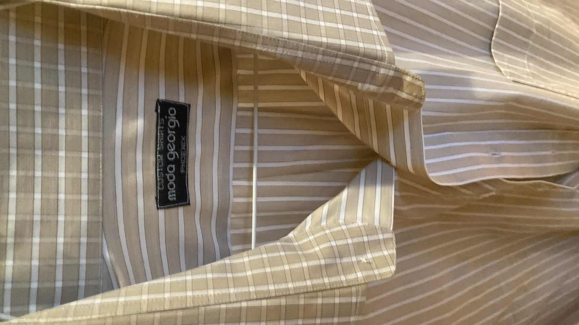 Photo 1 of 10 -  DESIGNER LONG SLEEVE DRESS SHIRTS SIZE  17, 17 1/2 & X LARGE (SOME WITH TAGS)