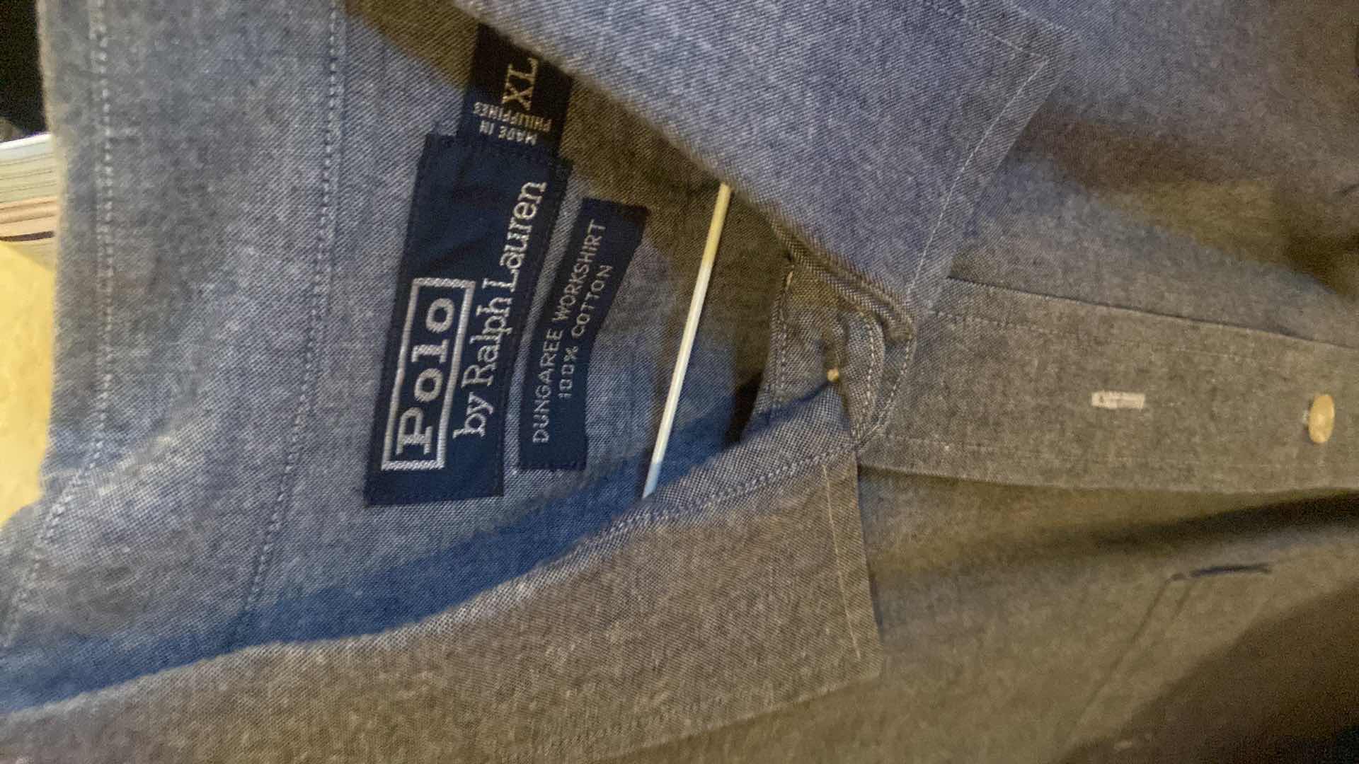 Photo 1 of 10-  DESIGNER LONG SLEEVE DRESS SHIRTS SIZE  17, 17 1/2 & X LARGE (SOME WITH TAGS)