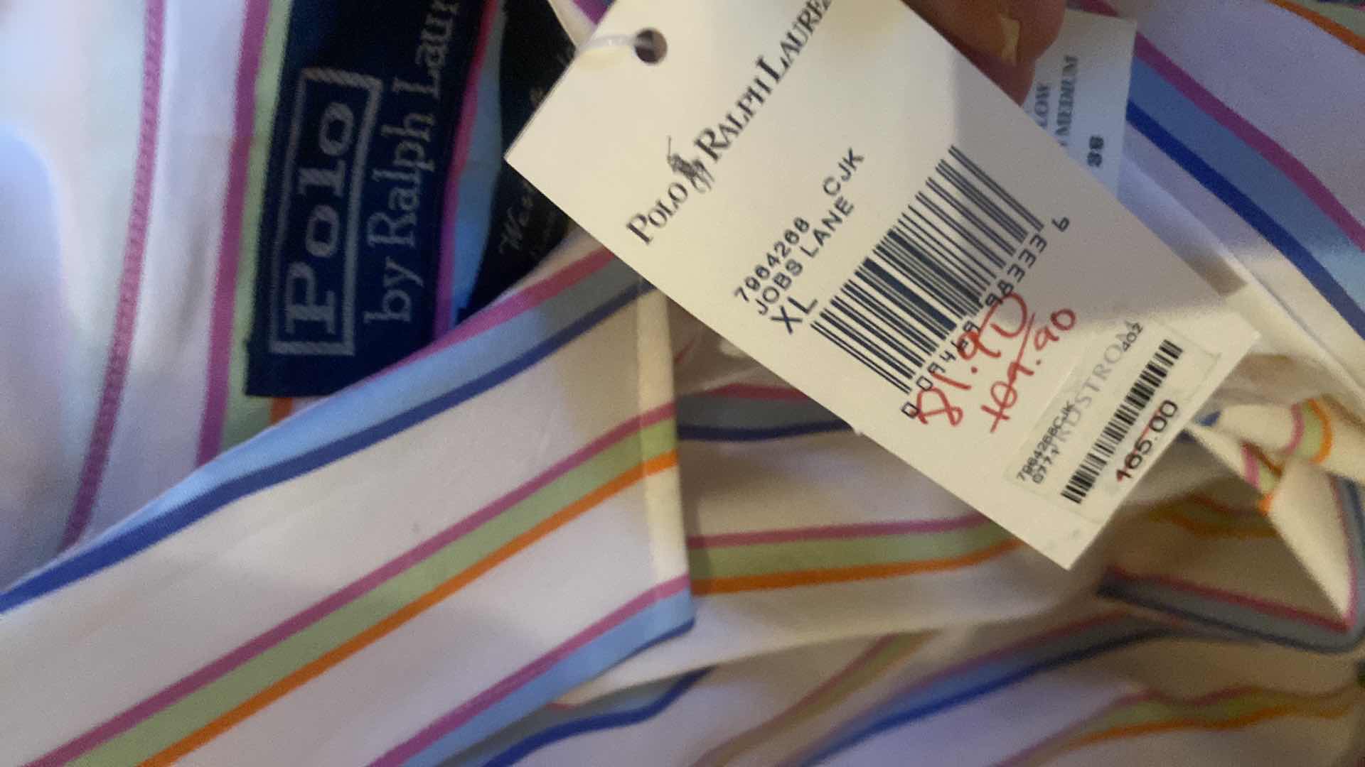 Photo 1 of 10-  DESIGNER LONG SLEEVE DRESS SHIRTS SIZE  17, 17 1/2 & X LARGE (SOME WITH TAGS)