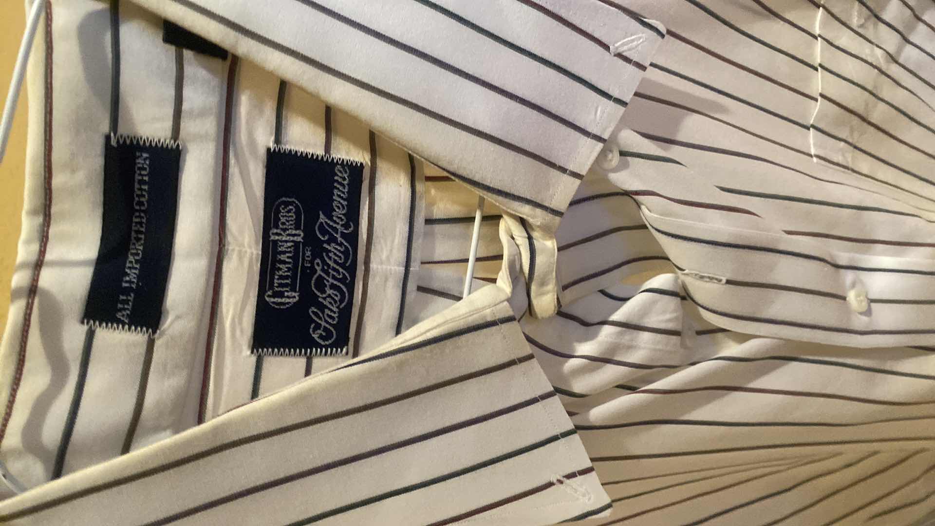 Photo 1 of 10-  DESIGNER LONG SLEEVE DRESS SHIRTS SIZE  17, 17 1/2 & X LARGE (SOME WITH TAGS)