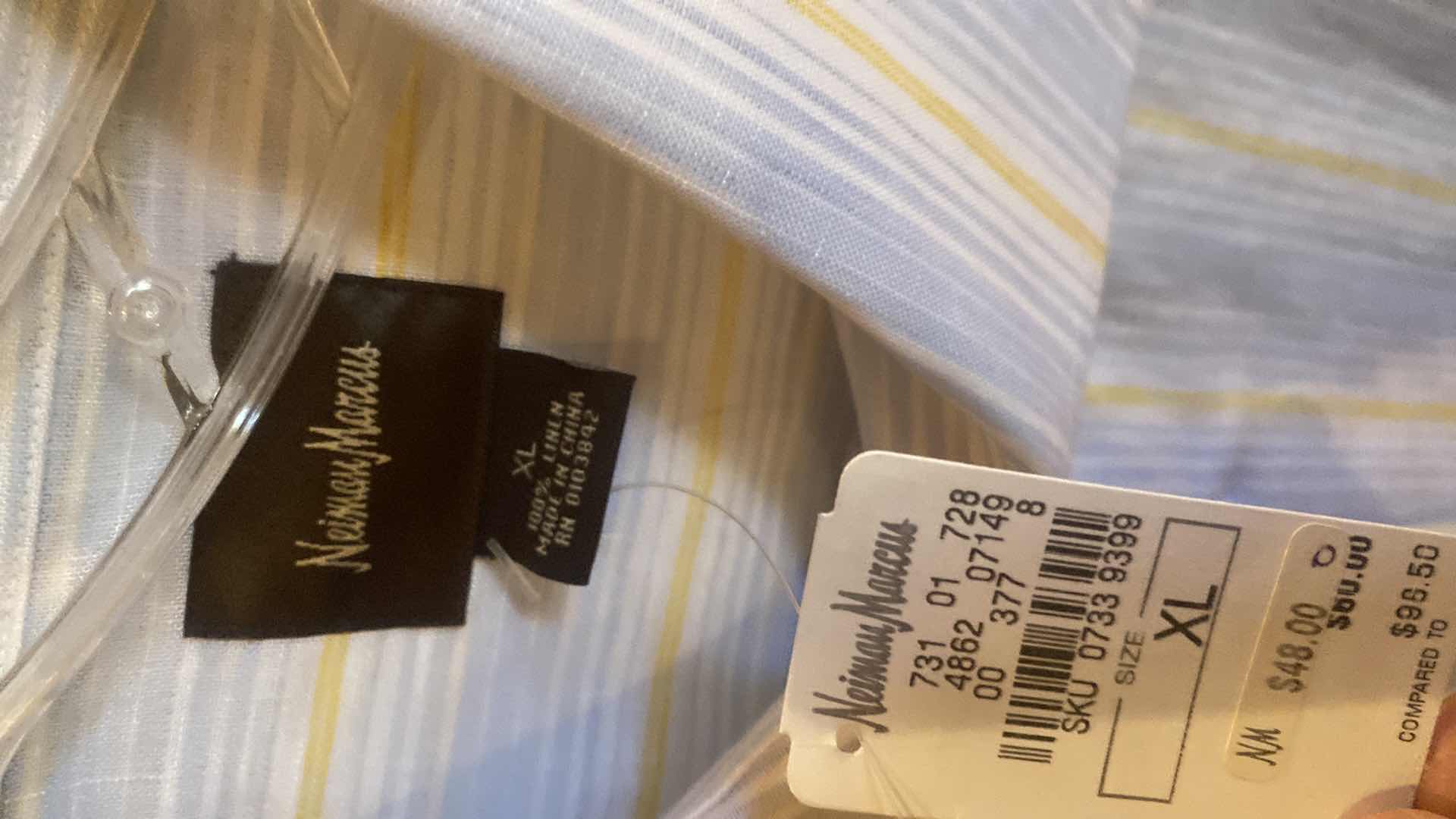 Photo 1 of 10-  DESIGNER SHORT SLEEVE DRESS SHIRTS SIZE  17, 17 1/2 & X LARGE (SOME WITH TAGS)