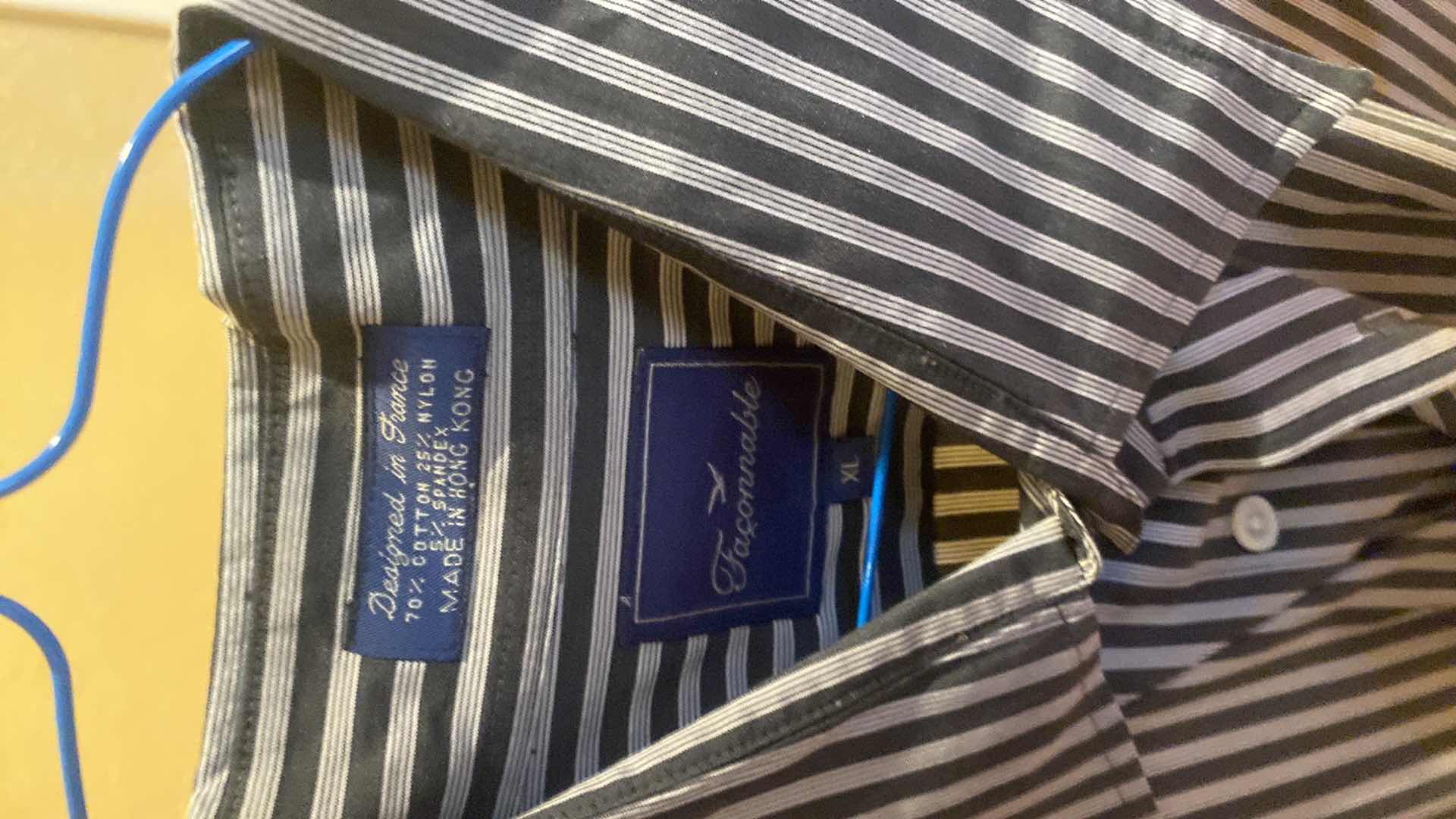 Photo 1 of 10-  DESIGNER LONG SLEEVE DRESS SHIRTS SIZE  17, 17 1/2 & X LARGE (SOME WITH TAGS)