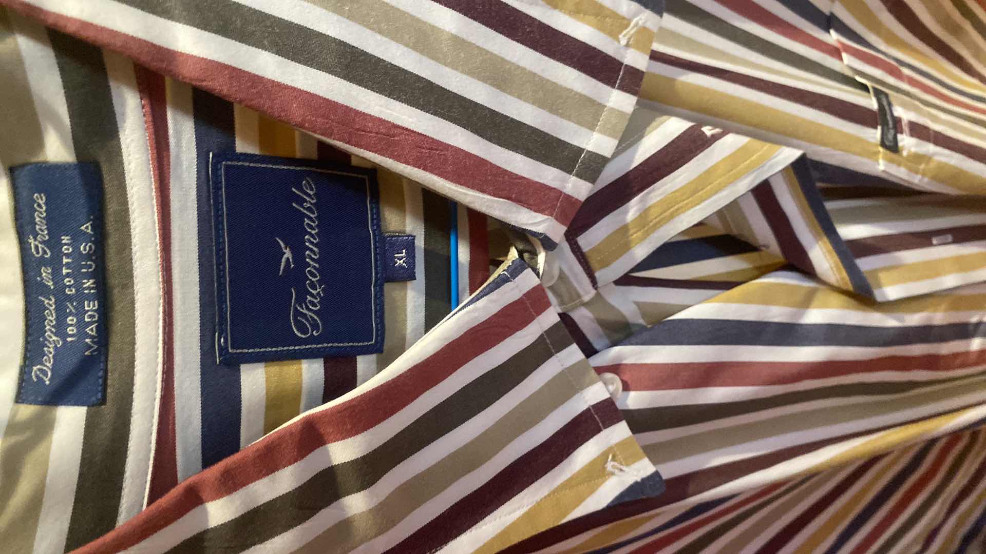 Photo 1 of 10-  DESIGNER SHORT SLEEVE DRESS SHIRTS SIZE  17, 17 1/2 & X LARGE (SOME WITH TAGS)