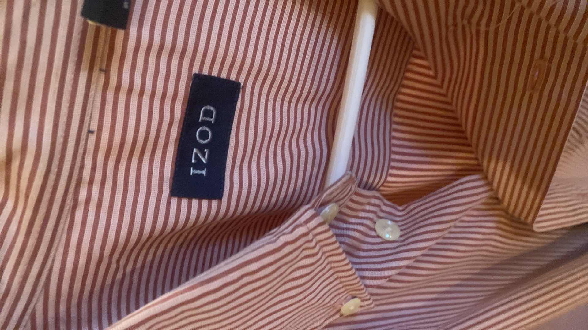 Photo 1 of 10-  DESIGNER SHORT SLEEVE DRESS SHIRTS SIZE  17, 17 1/2 & X LARGE (SOME WITH TAGS)