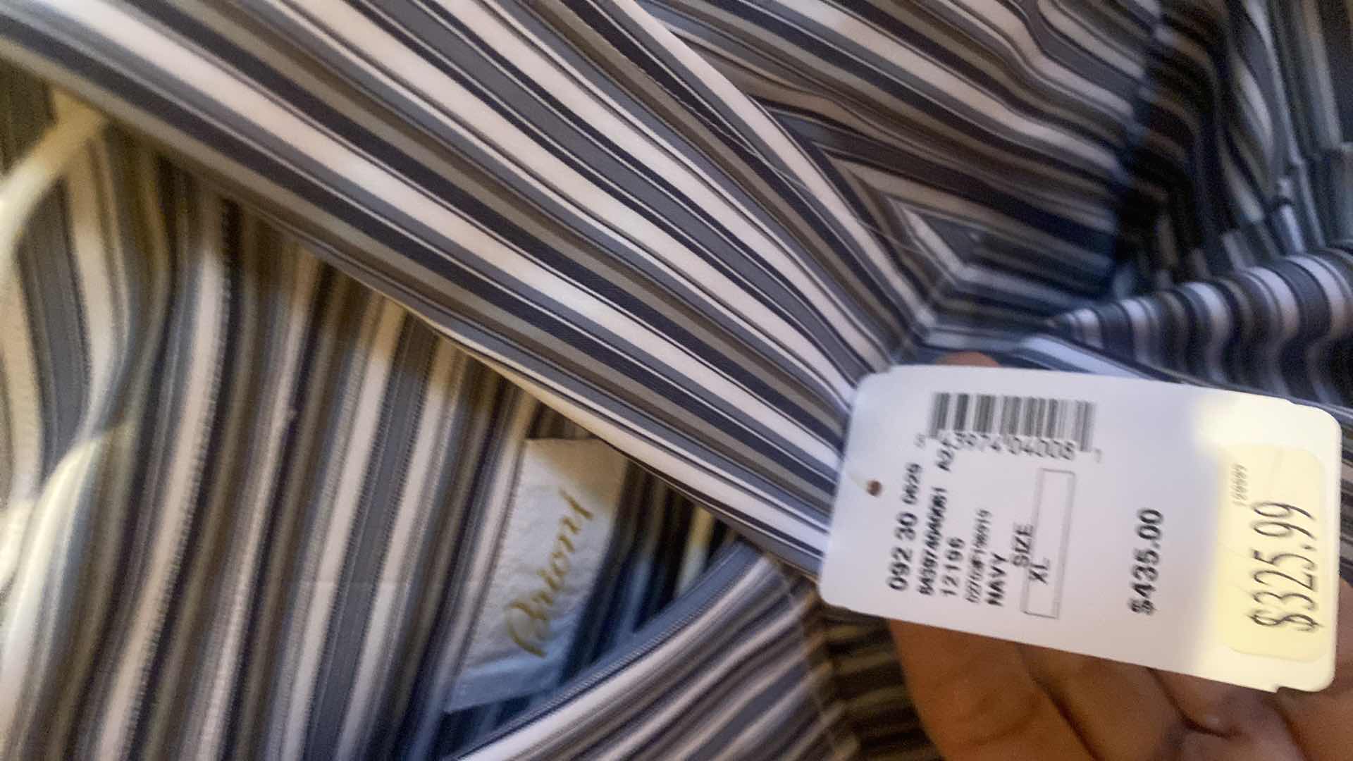 Photo 1 of 10-  DESIGNER LONG SLEEVE DRESS SHIRTS SIZE  17 1/2 & X LARGE (SOME WITH TAGS)