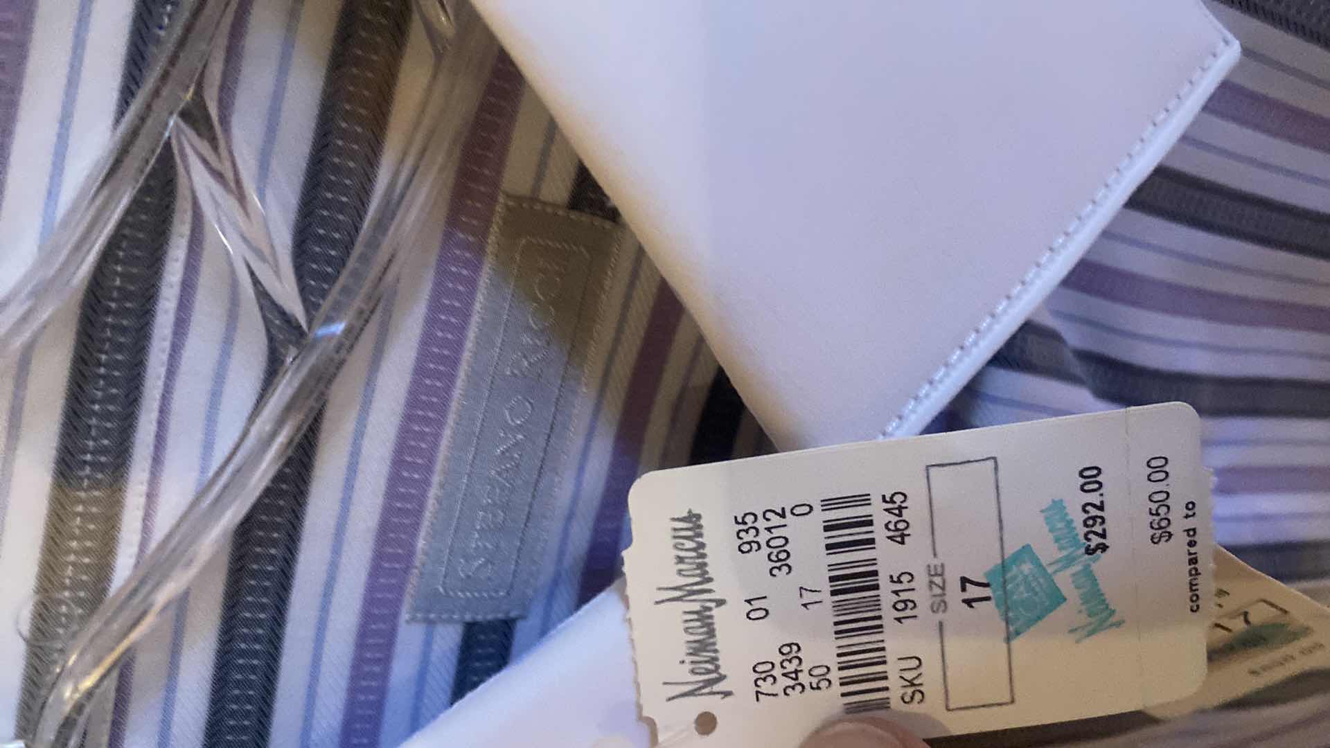 Photo 1 of 8 - DESIGNER LONG SLEEVE DRESS SHIRTS SIZE  17, 17 1/2 & X LARGE (SOME WITH TAGS)