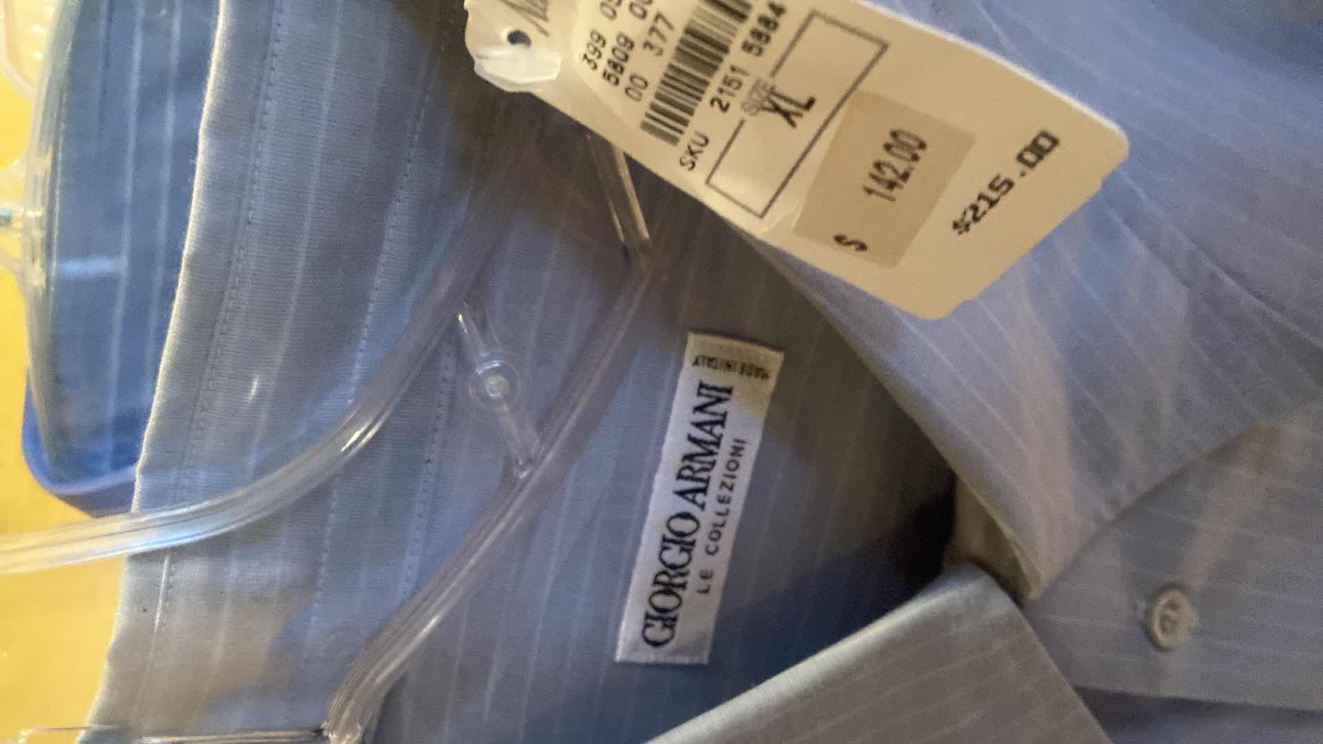 Photo 1 of 8 - DESIGNER LONG SLEEVE DRESS SHIRTS SIZE  17, 17 1/2 & X LARGE (SOME WITH TAGS)