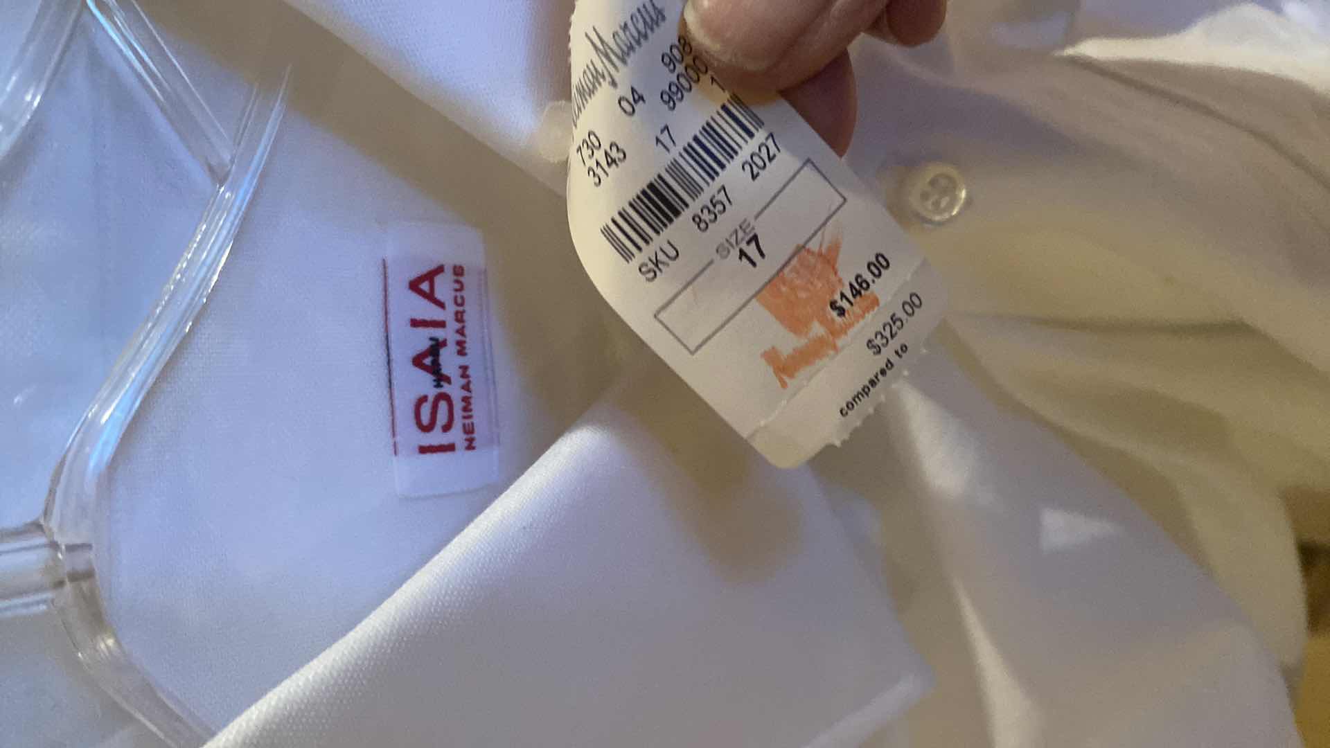 Photo 1 of 10 - DESIGNER LONG SLEEVE DRESS SHIRTS SIZE  17 LARGE (SOME WITH TAGS)