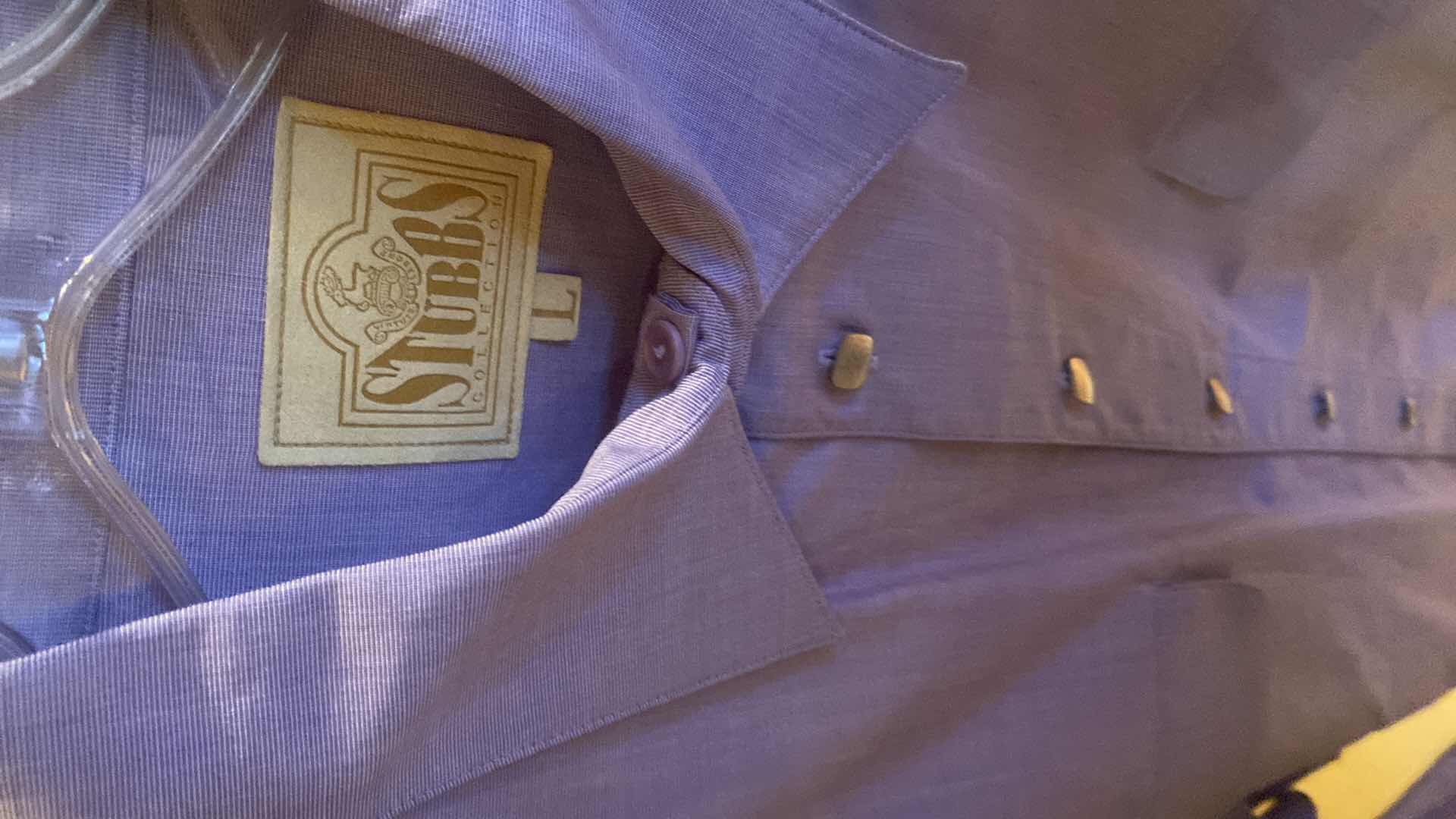 Photo 1 of 10 - DESIGNER LONG SLEEVE DRESS SHIRTS SIZE  17 LARGE (SOME WITH TAGS)