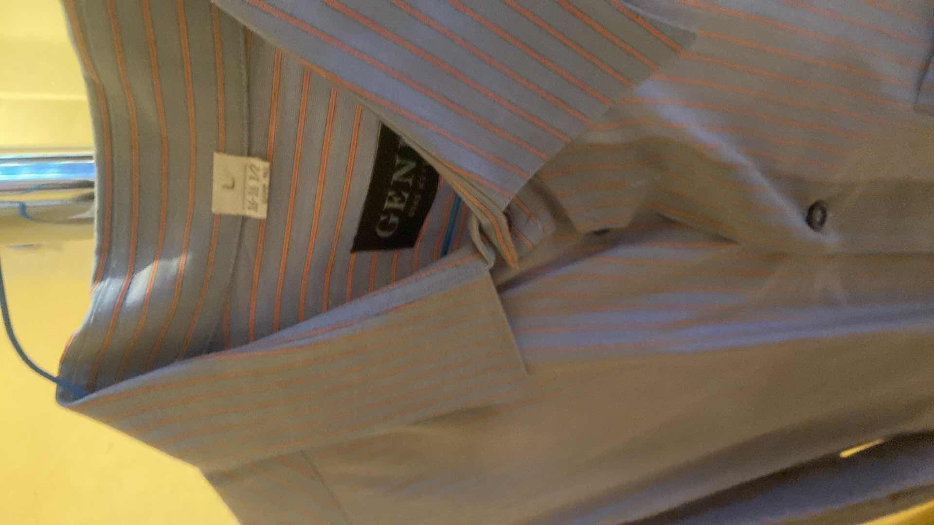 Photo 1 of 10 - DESIGNER LONG SLEEVE DRESS SHIRTS SIZE  17 LARGE (SOME WITH TAGS)