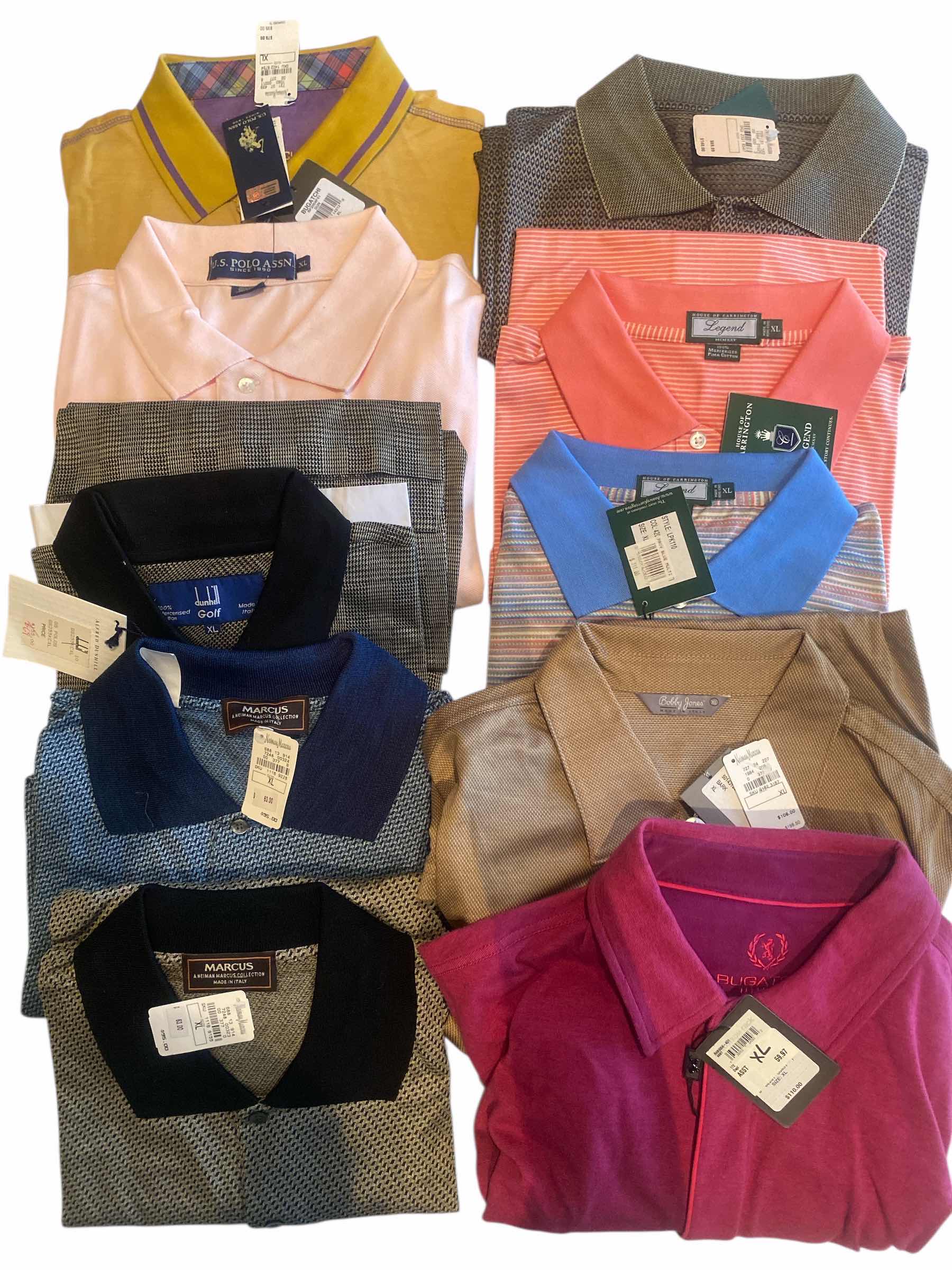 Photo 1 of 10 - GOLF & CASUAL MEN’S SHIRTS SIZE XL (MOST ARE NEW)