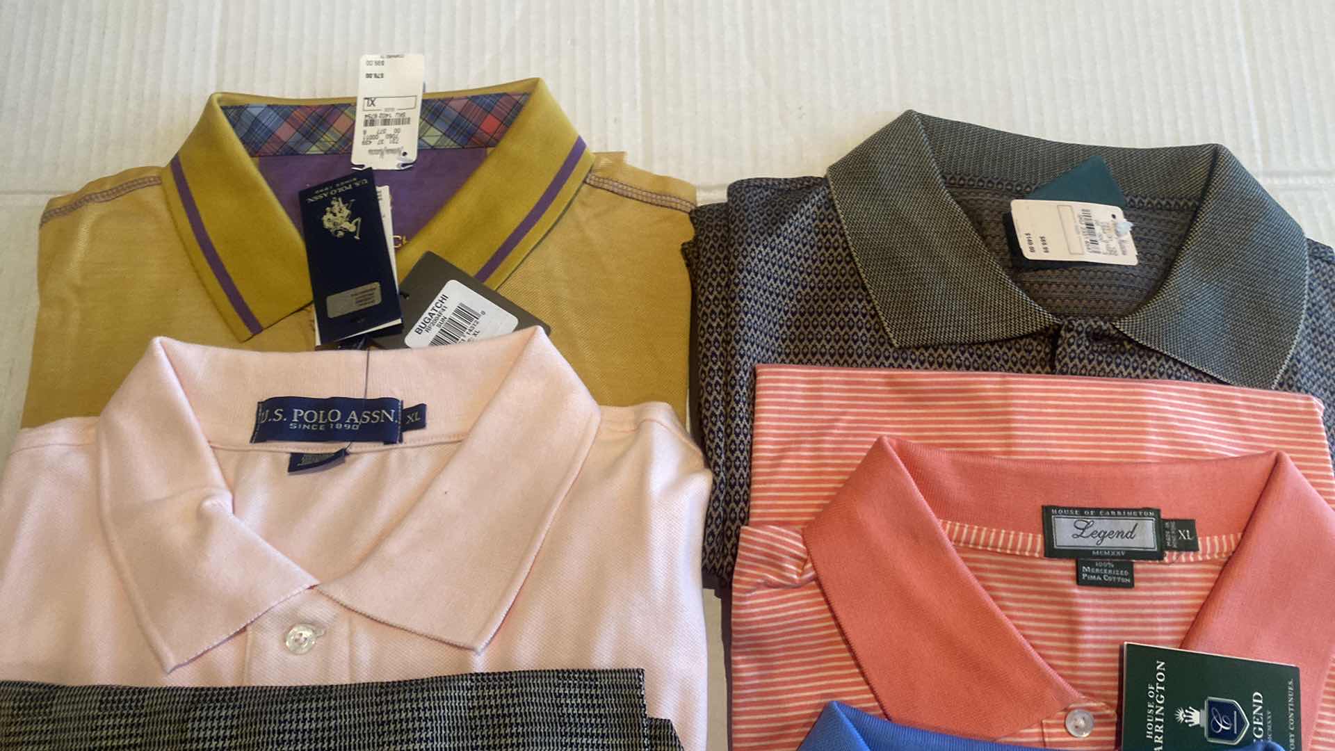Photo 1 of 10 - GOLF & CASUAL MEN’S SHIRTS SIZE XL (MOST ARE NEW)
