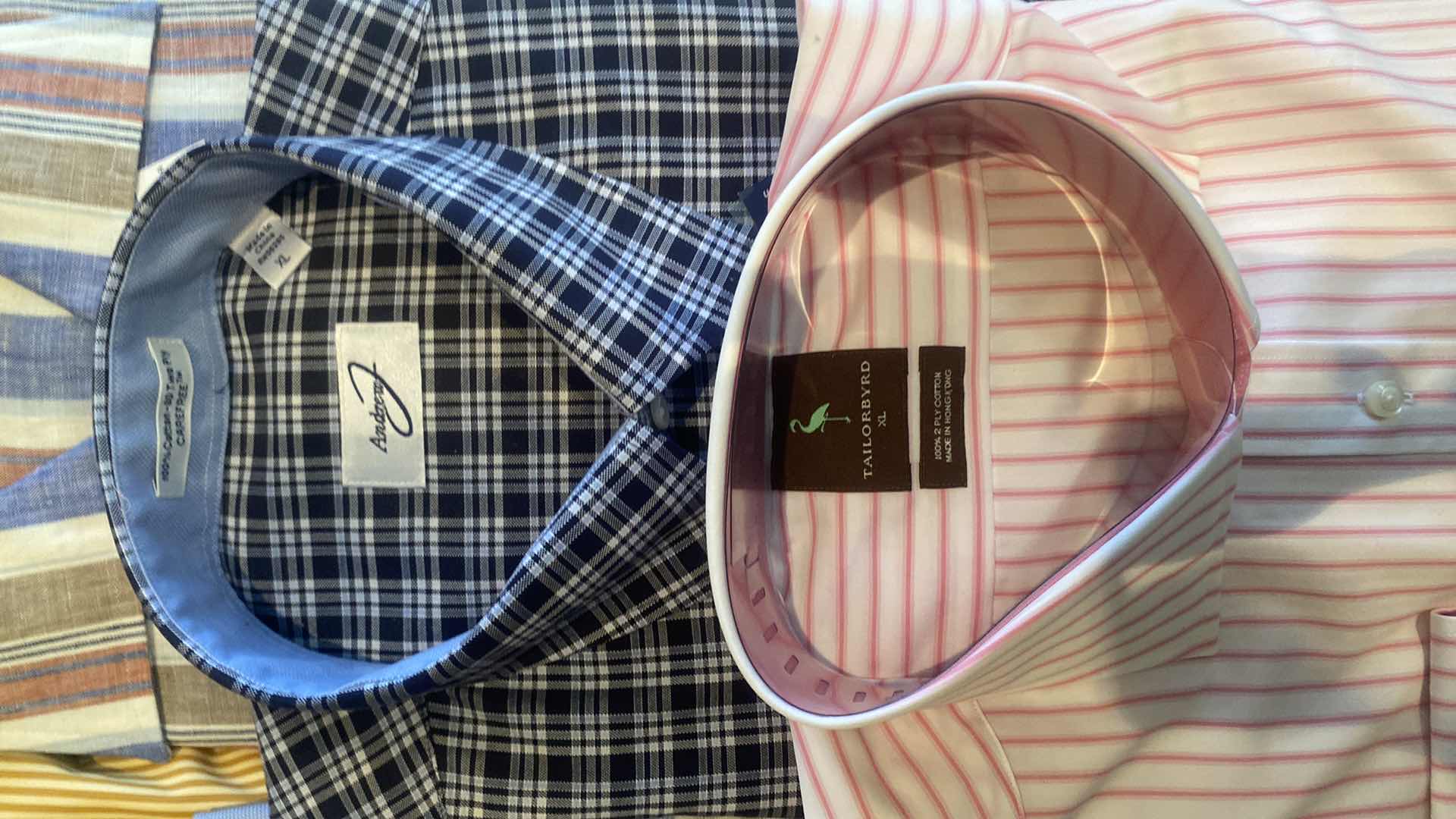 Photo 1 of 10 - DESIGNER LONG SLEEVE BUTTON DOWN MEN’S SHIRTS SIZE XL (MOST ARE NEW)