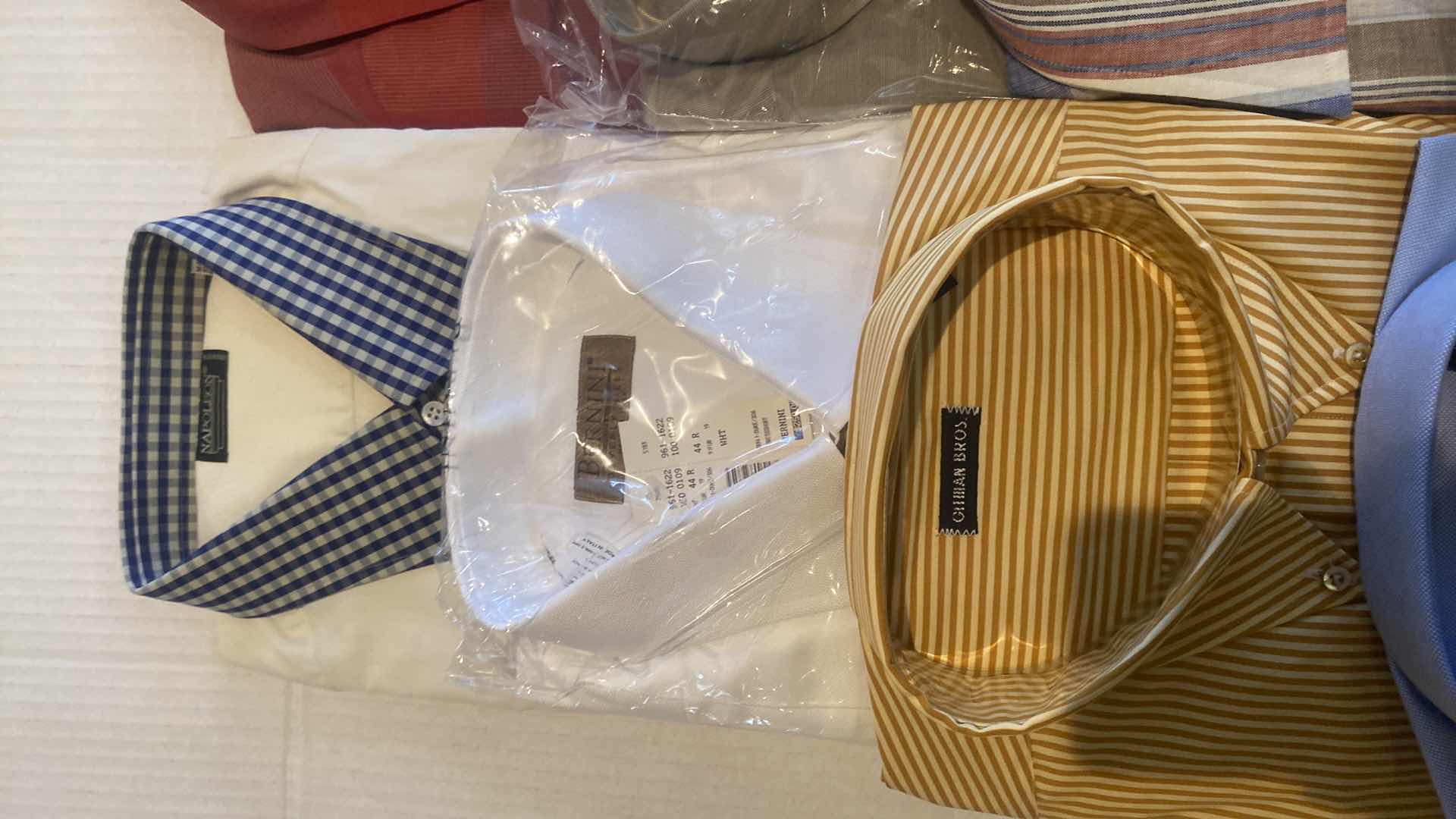 Photo 1 of 10 - DESIGNER LONG SLEEVE BUTTON DOWN MEN’S SHIRTS SIZE XL (MOST ARE NEW)