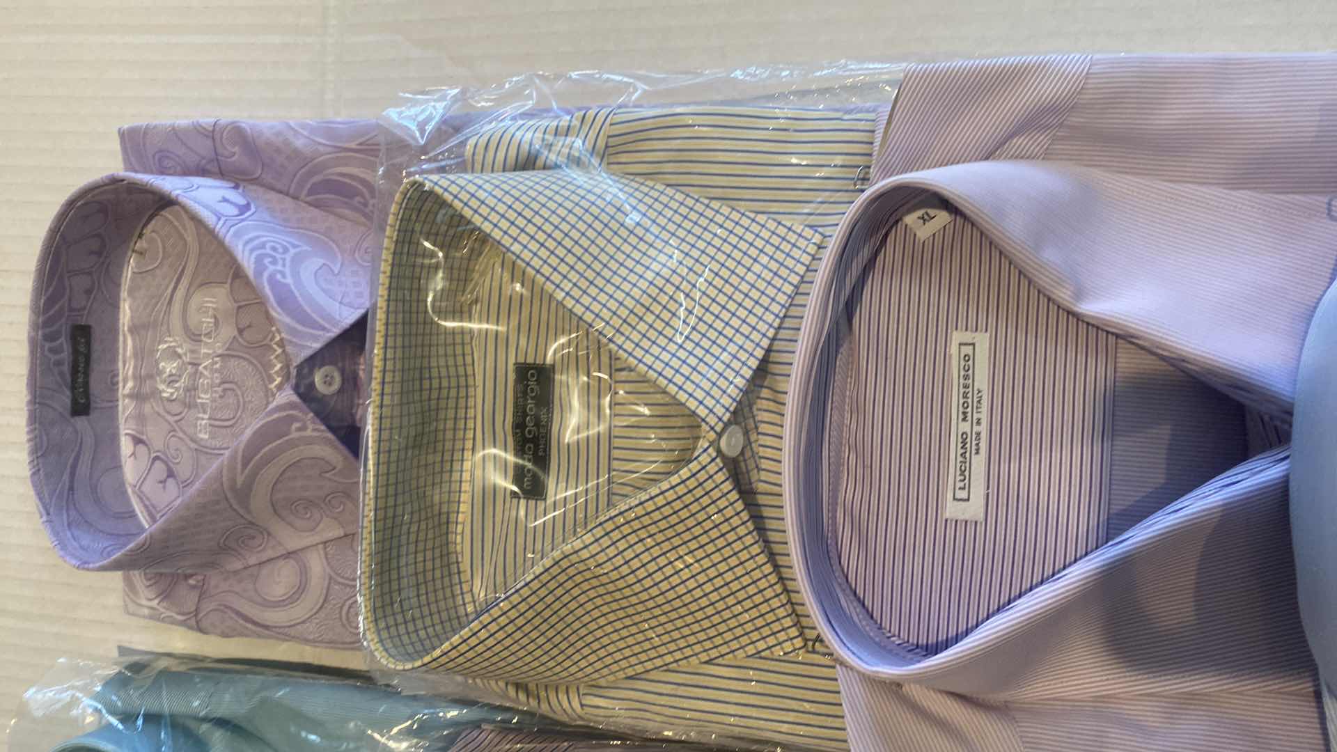 Photo 1 of 10 - DESIGNER LONG SLEEVE BUTTON DOWN MEN’S SHIRTS SIZE XL (MOST ARE NEW)