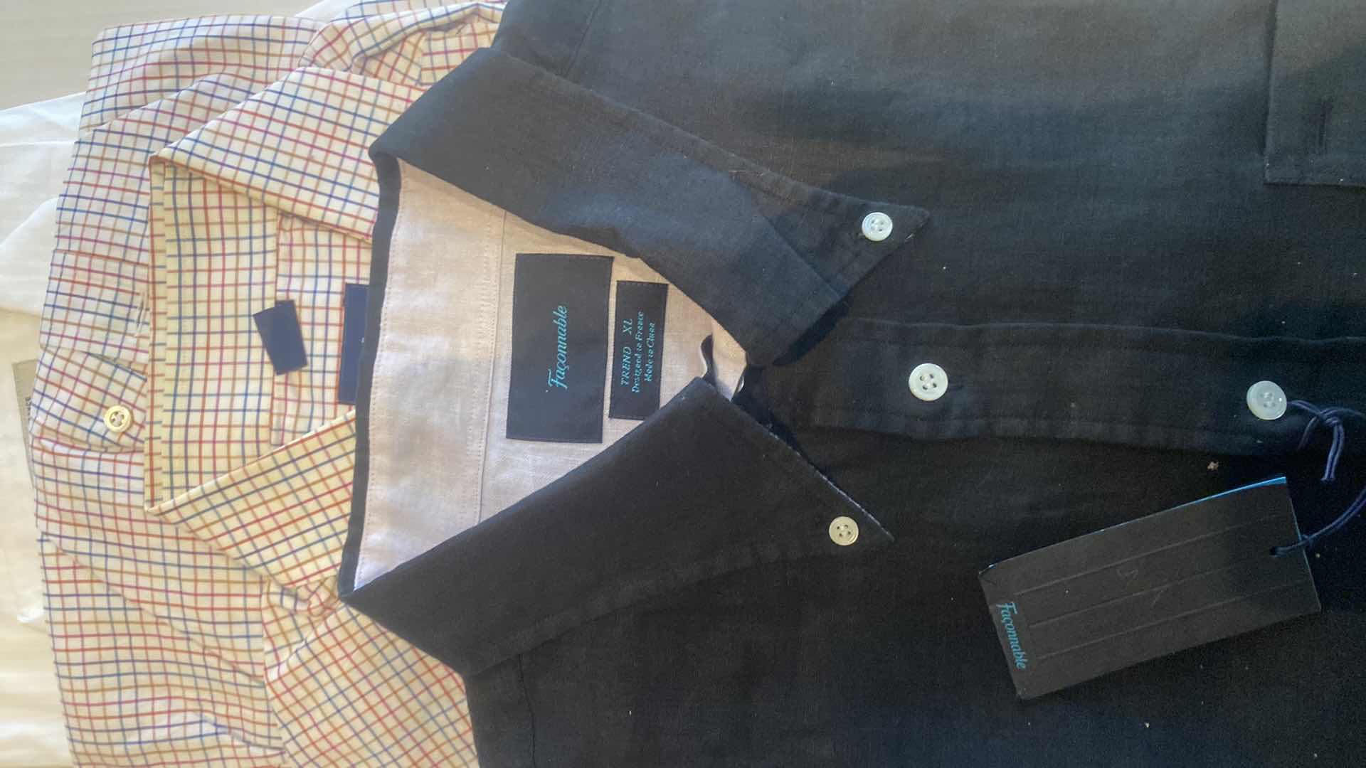 Photo 1 of 10 - DESIGNER LONG SLEEVE BUTTON DOWN MEN’S SHIRTS SIZE XL (MOST ARE NEW)