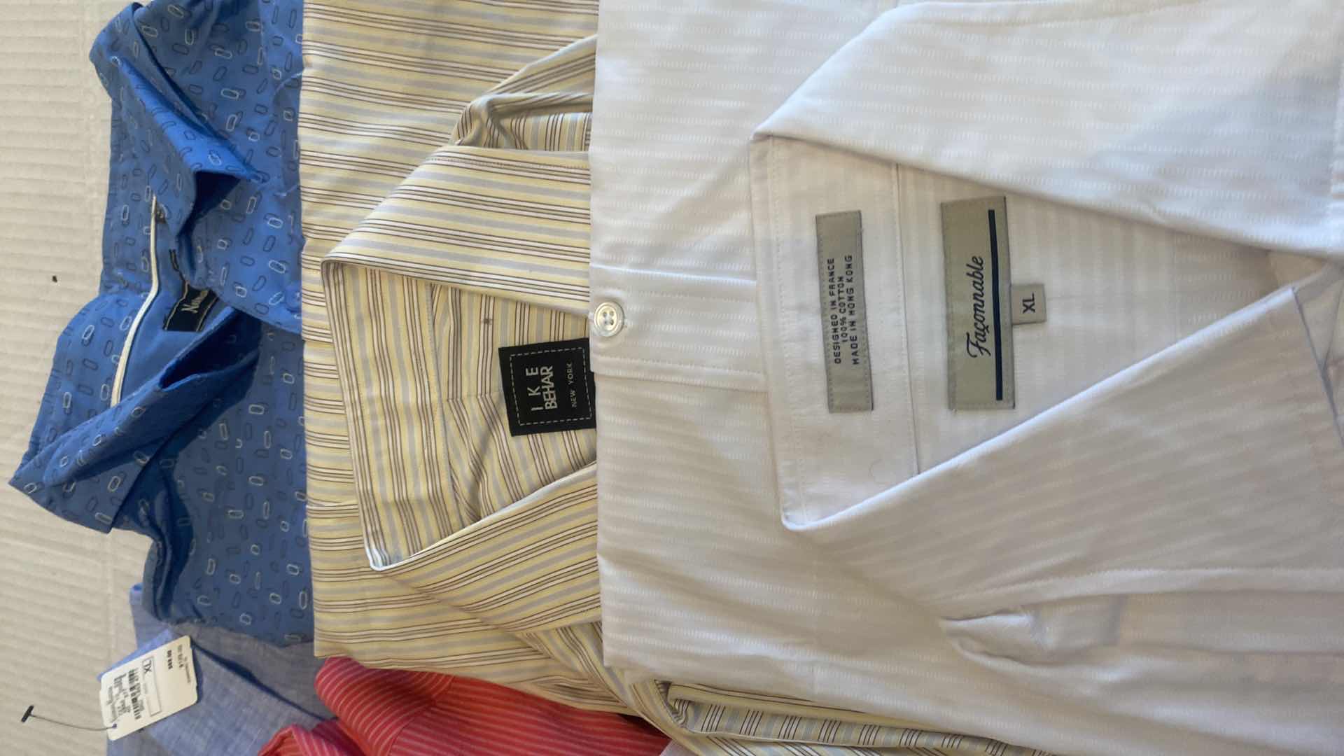 Photo 1 of 10 - DESIGNER LONG SLEEVE BUTTON DOWN MEN’S SHIRTS SIZE XL (MOST ARE NEW)