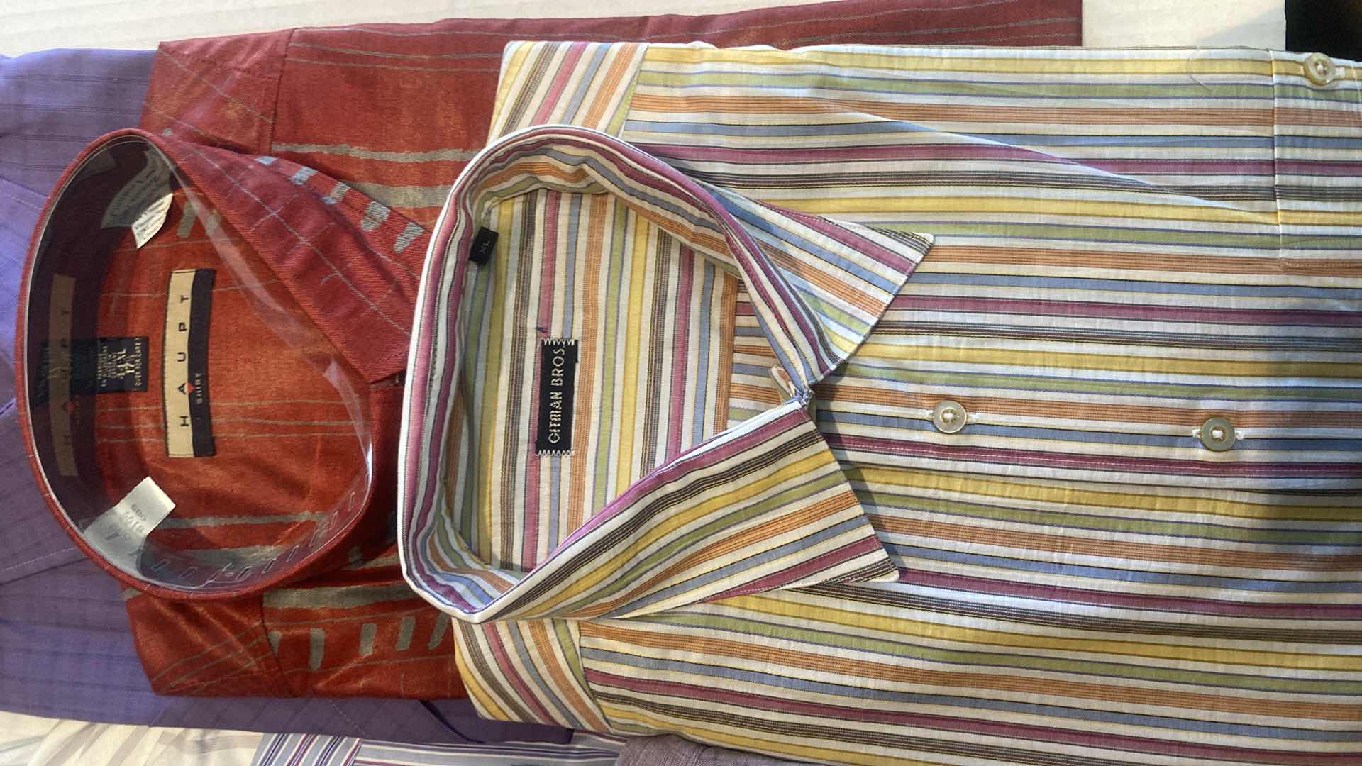 Photo 1 of 10 - DESIGNER LONG SLEEVE BUTTON DOWN MEN’S SHIRTS SIZE XL (MOST ARE NEW)