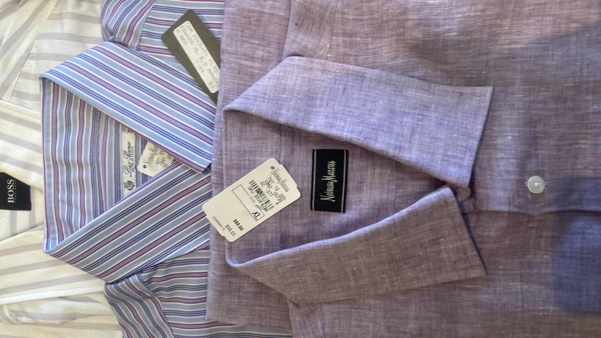 Photo 1 of 10 - DESIGNER LONG SLEEVE BUTTON DOWN MEN’S SHIRTS SIZE XL (MOST ARE NEW)