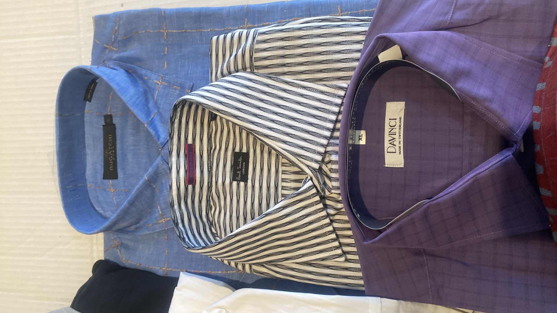 Photo 1 of 10 - DESIGNER LONG SLEEVE BUTTON DOWN MEN’S SHIRTS SIZE XL (MOST ARE NEW)