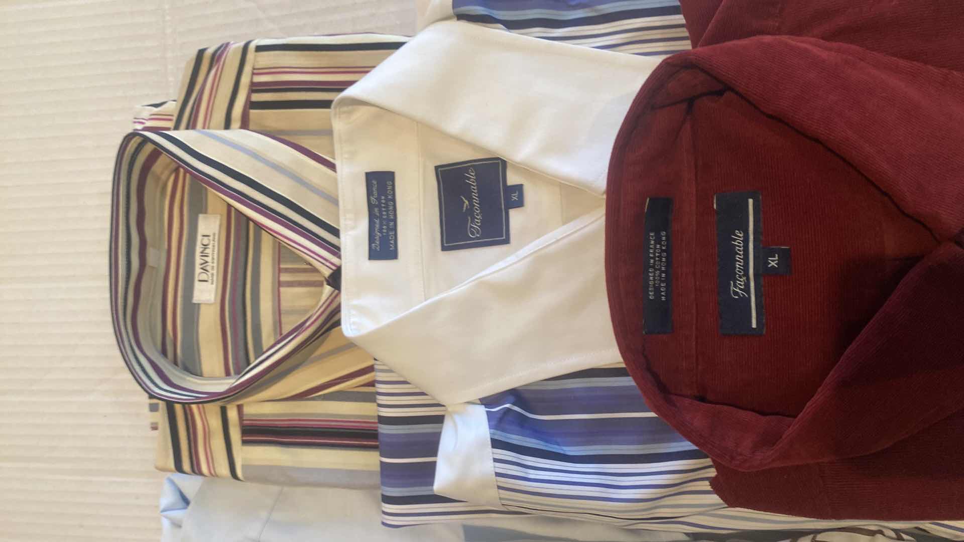 Photo 1 of 10 - DESIGNER LONG SLEEVE BUTTON DOWN MEN’S SHIRTS SIZE XL (MOST ARE NEW)