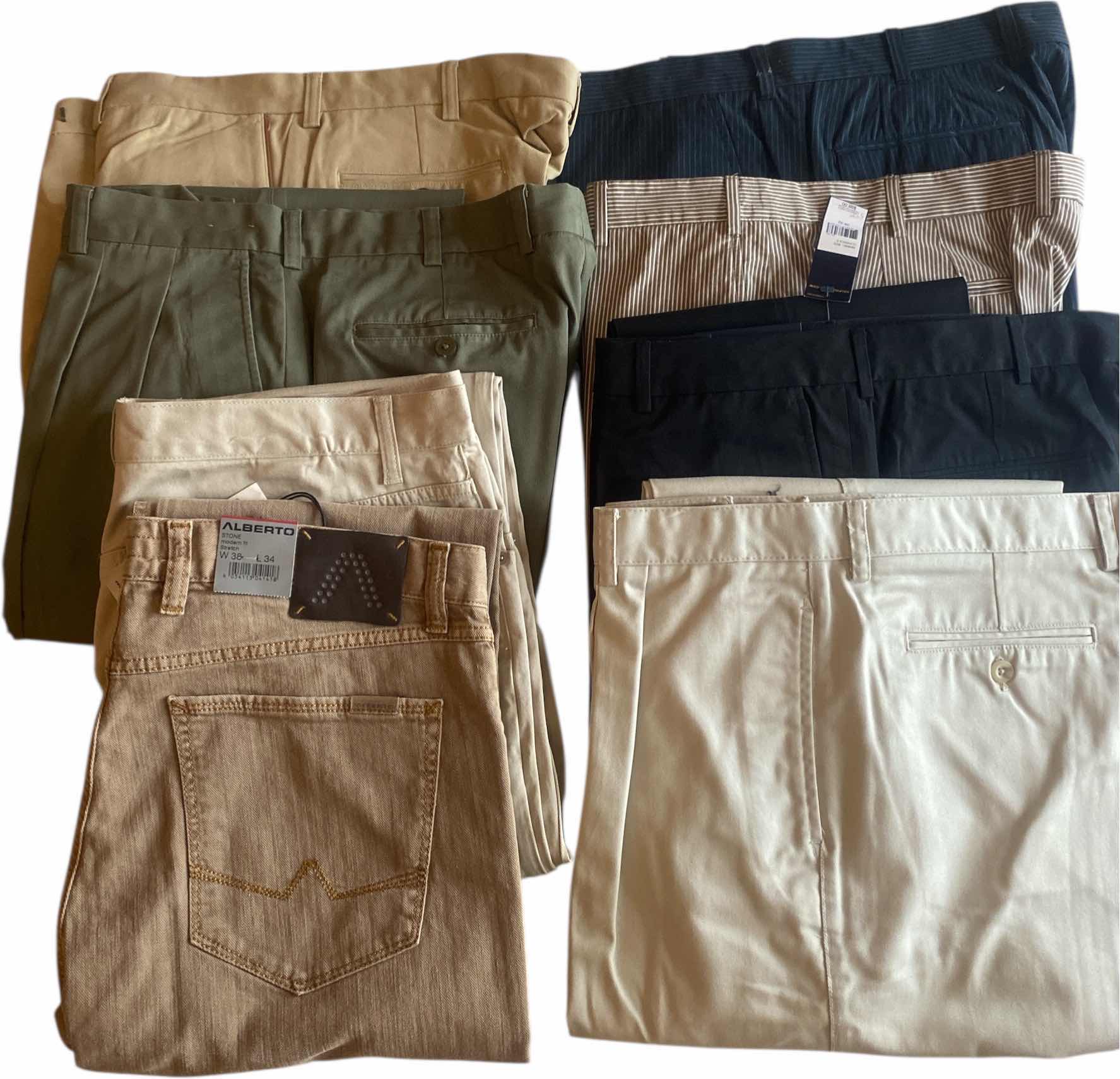 Photo 1 of 8 - MENS DESIGNER CASUAL SLACKS & JEANS SIZE 38