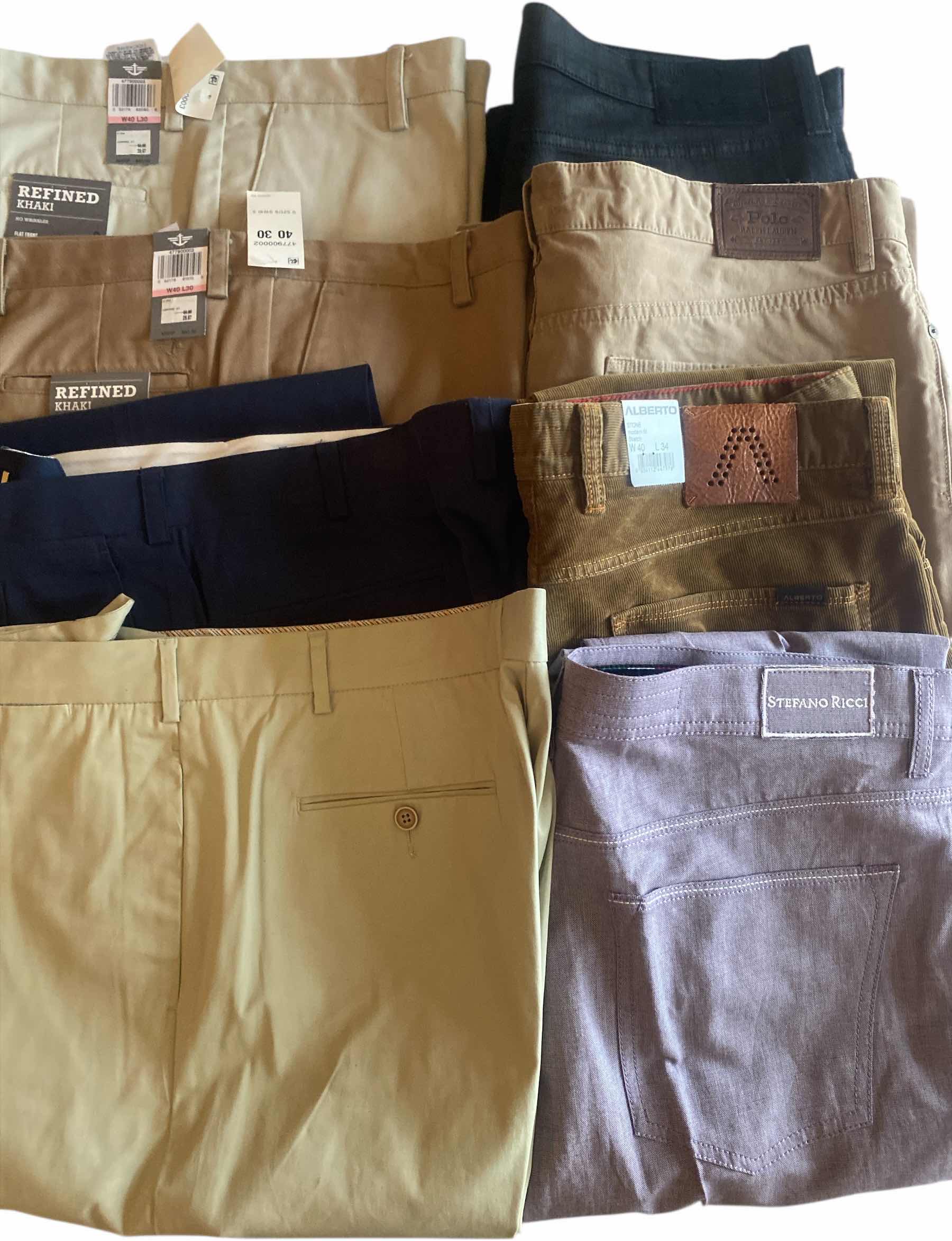 Photo 1 of 8 - MENS DESIGNER CASUAL SLACKS & JEANS SIZE 40