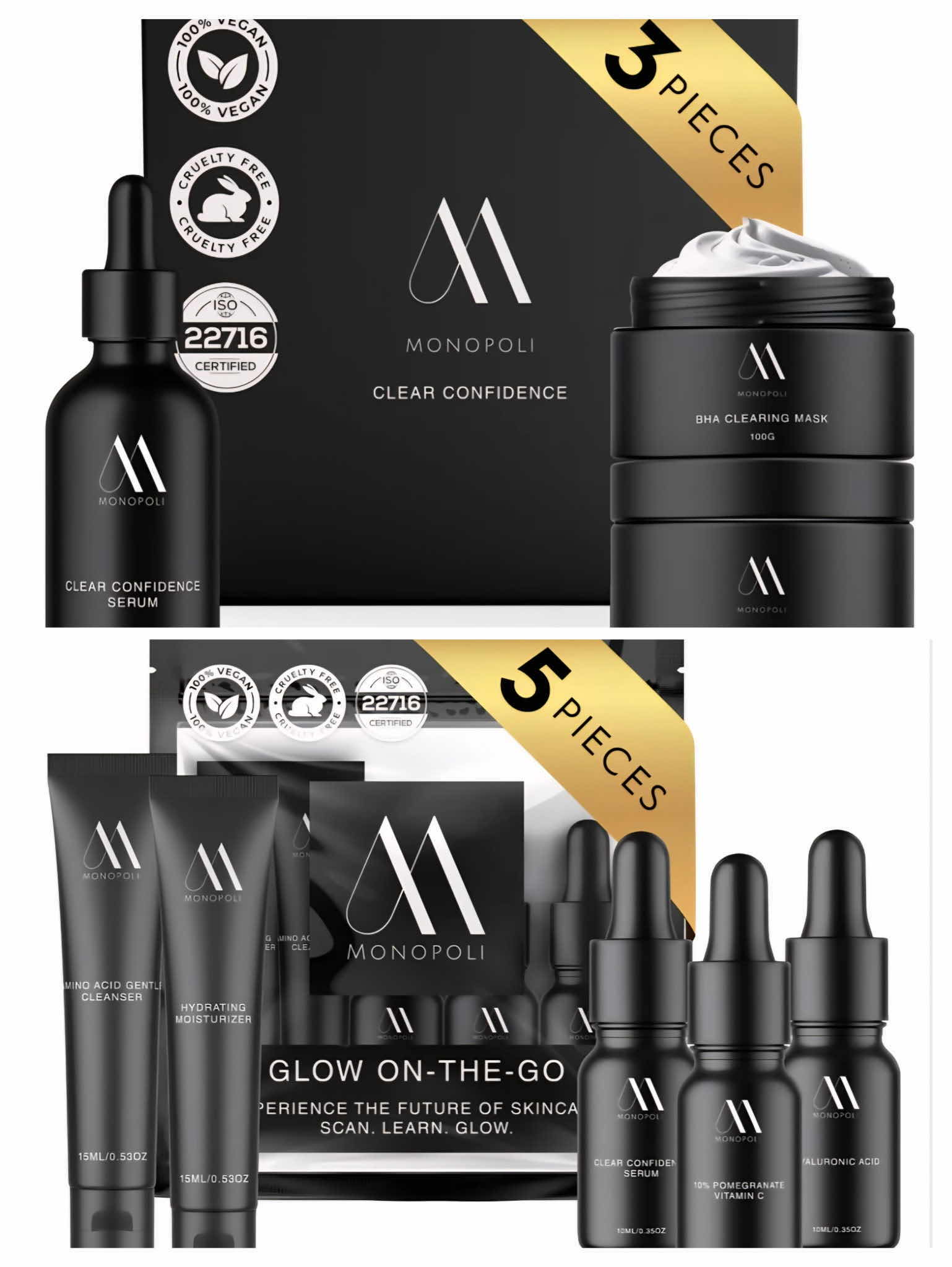 Photo 1 of CLEAR CONFIDENCE KIT & GLOW ON THE GO KIT - EXPIRATION 2027 - RETAIL $83.00