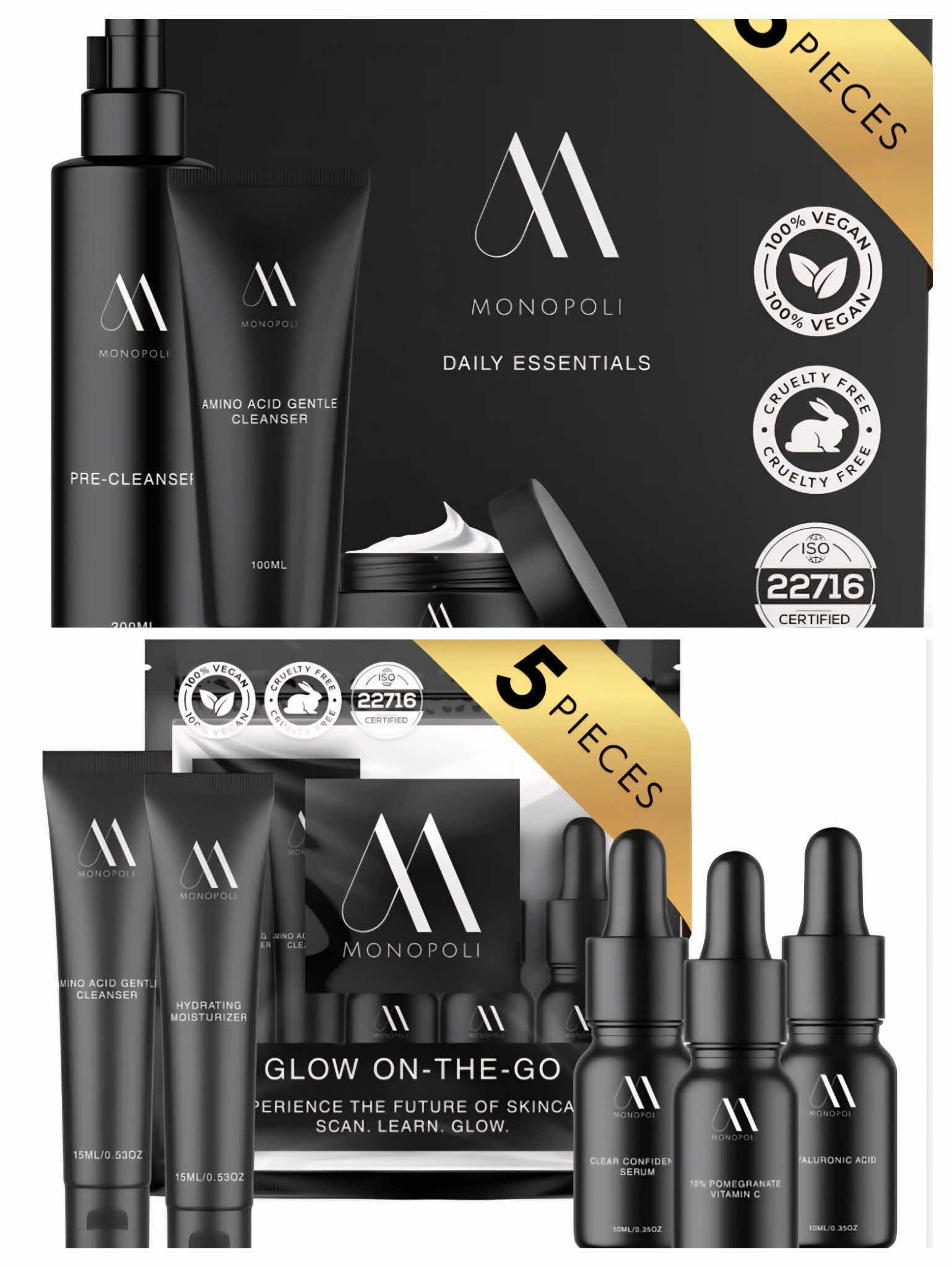 Photo 1 of DAILY ESSENTIALS KIT & GLOW ON THE GO KIT - EXPIRATION 2027 - RETAIL $89.00