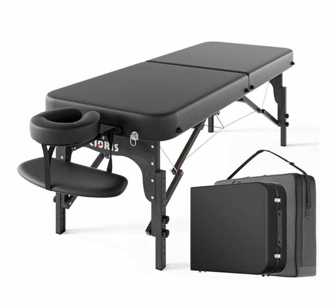 Photo 1 of CLORIS PROFESSIONAL MASSAGE TABLE 84”x28” H ADJUSTABLE (MEASUREMENT INCLUDED HEAD REST, INCLUDED LOWER TRAY & CARRY BAG)