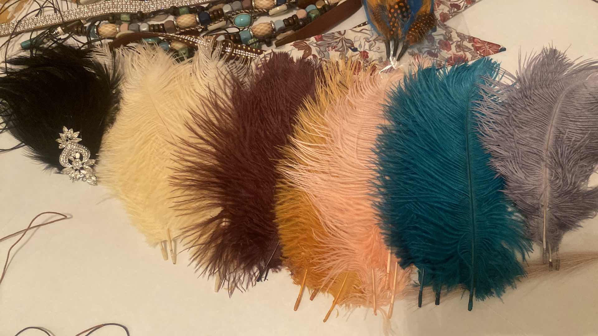 Photo 1 of CRAFT SUPPLIES - HAT BANDS & FEATHERS