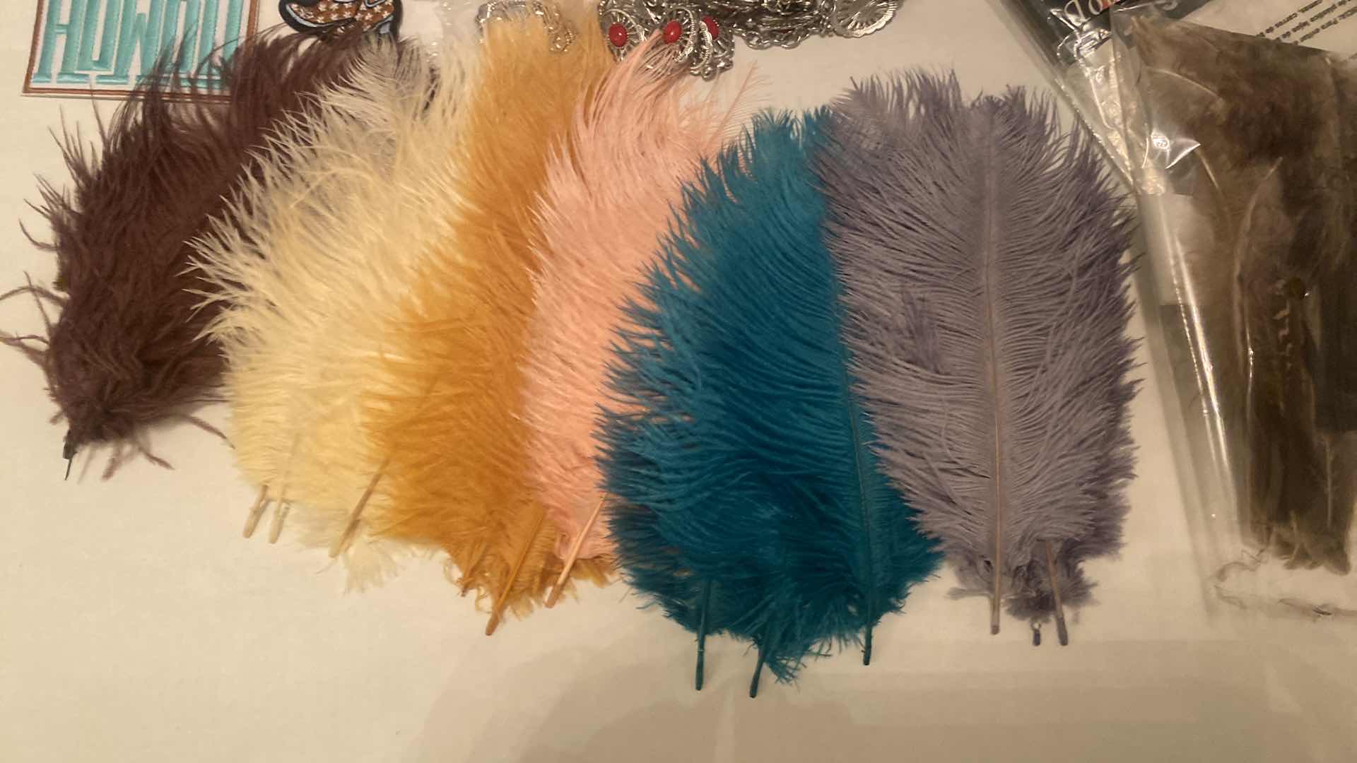 Photo 1 of CRAFT SUPPLIES - HAT BANDS & FEATHERS & JEWELRY & PATCHES