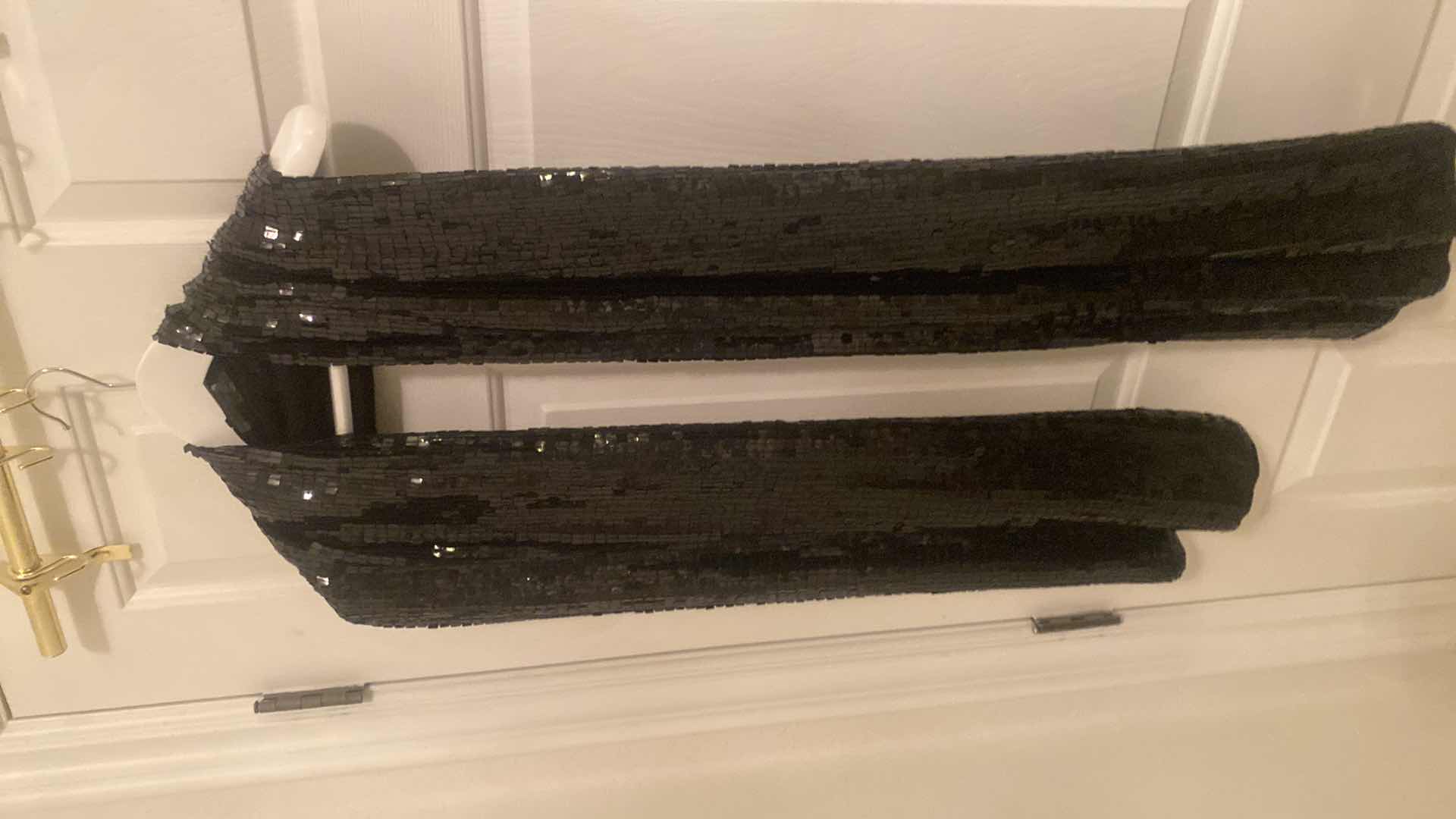 Photo 1 of SEQUIN WRAP BLACK COLOR 18” X 78”