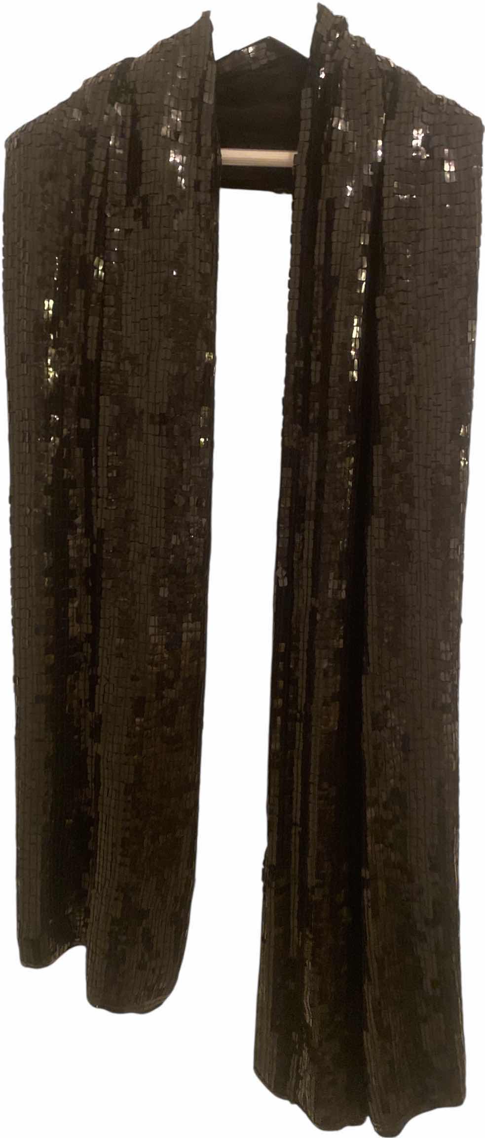 Photo 1 of SEQUIN WRAP BLACK COLOR 18” X 78”
