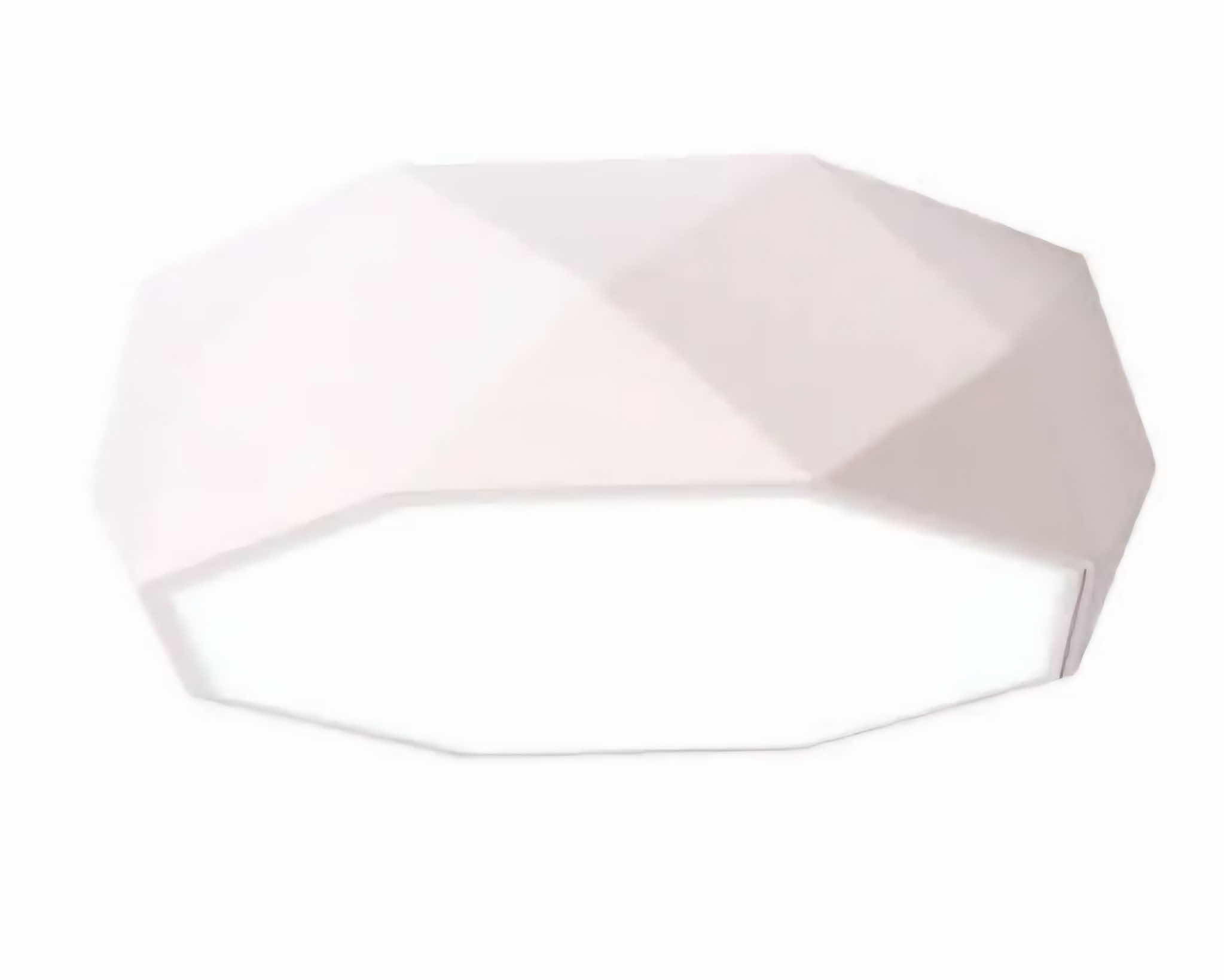 Photo 1 of NEW LUMID AVA WHITE PENTAGON STYLE LED CEILING LIGHT 16” X 3.6” LL-1138-MF