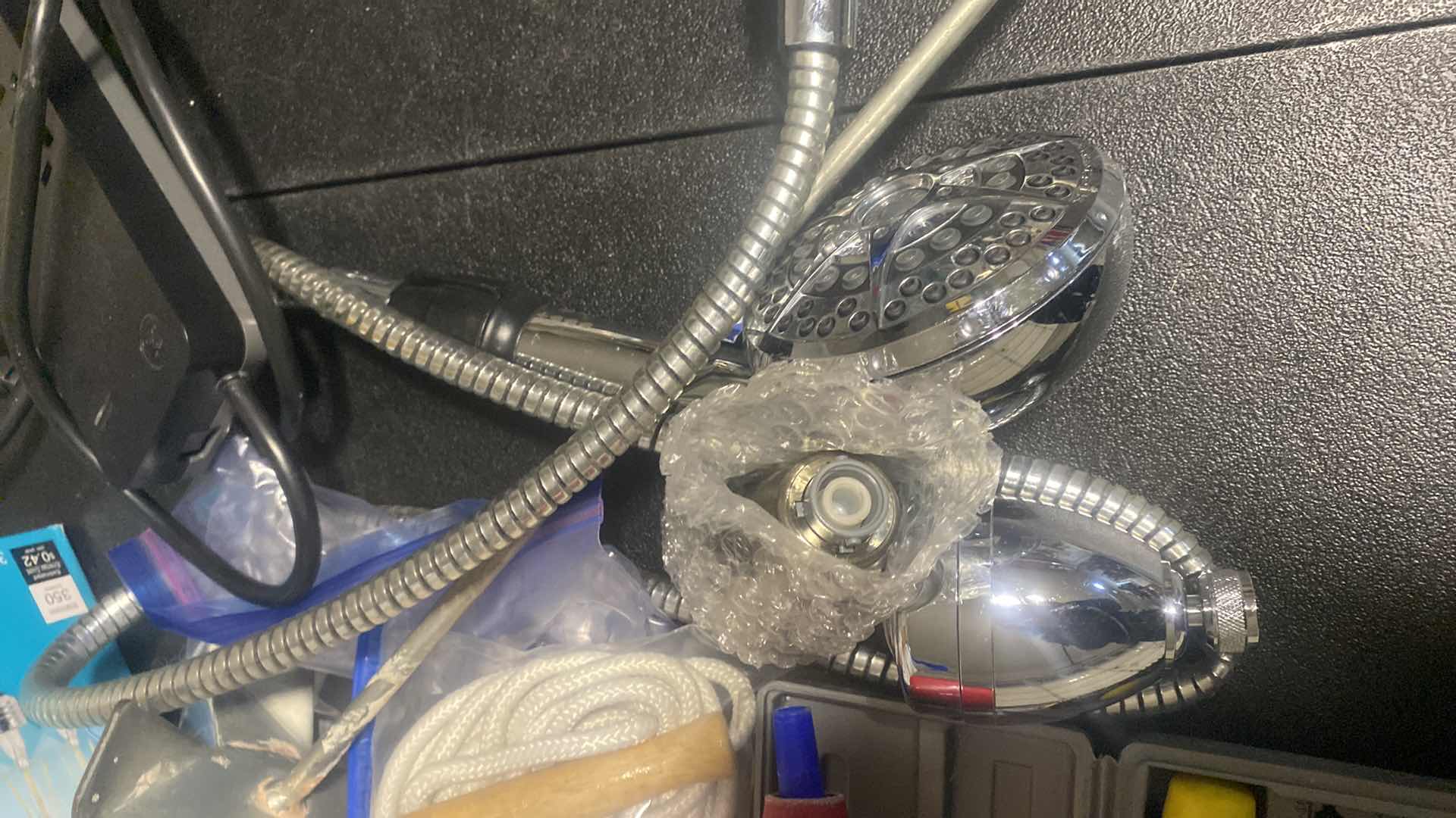 Photo 1 of ASSORTED HOUSEHOLD GARAGE ITEMS IN BUCKET