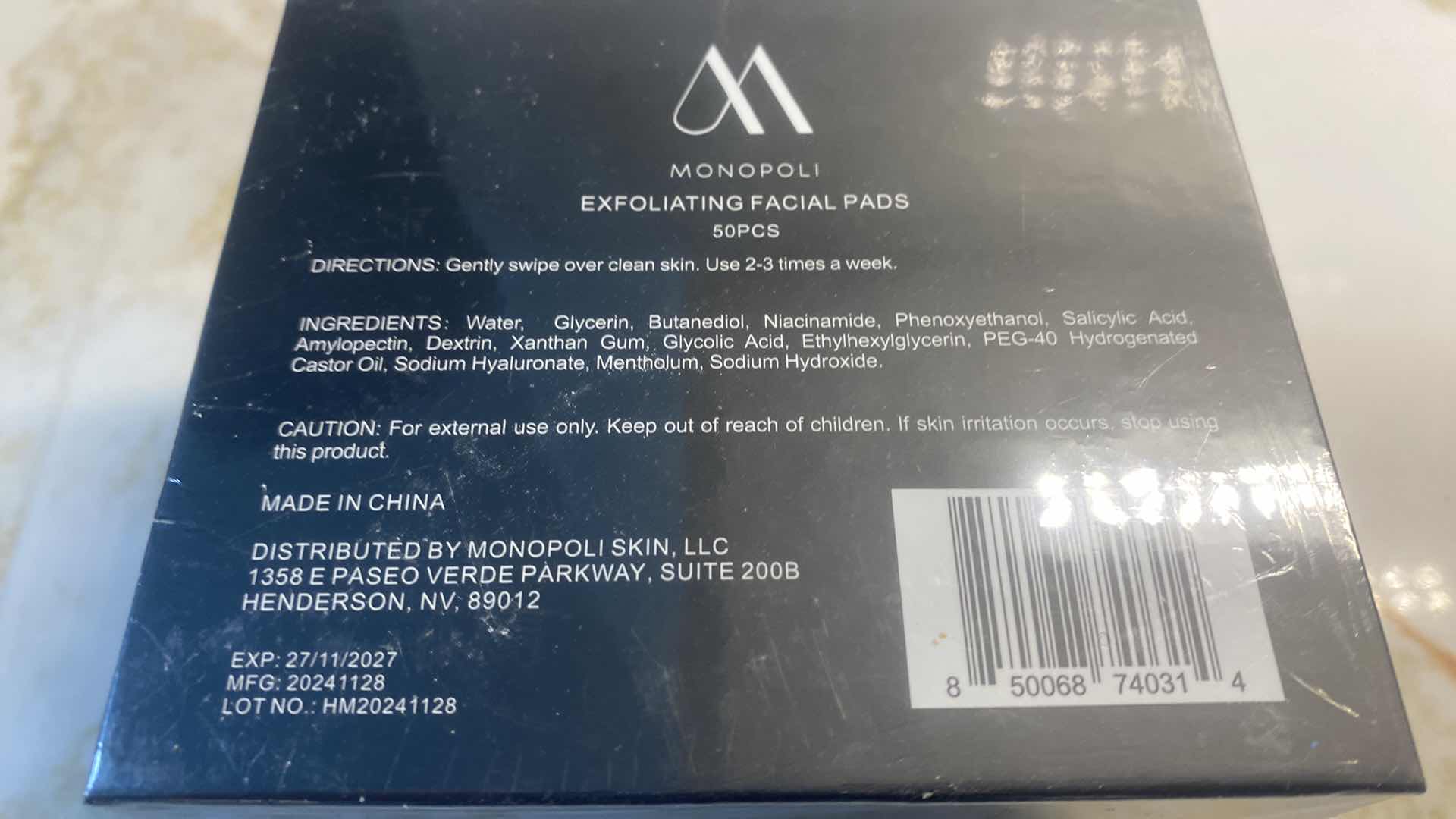 Photo 1 of NEW MONOPOLI SKIN CARE EXFOLIATING SKIN PADS