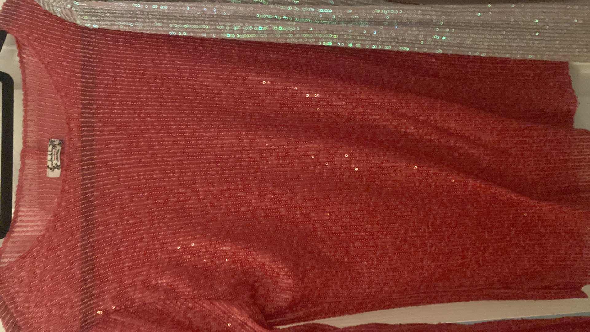 Photo 1 of 2 - WOMENS FREE PEOPLE PINK SEQUIN TOPS SIZE MEDIUM