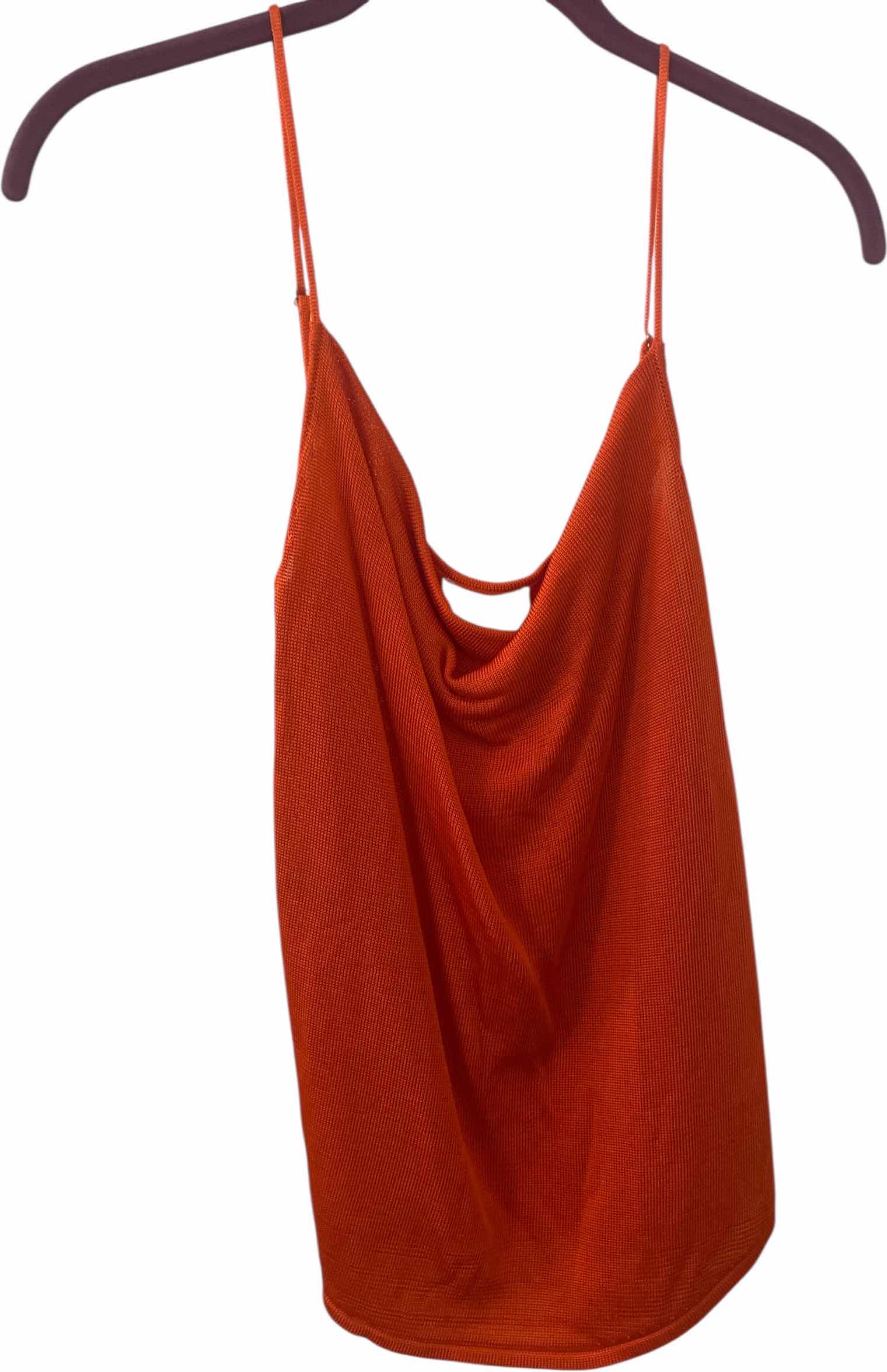 Photo 1 of WOMENS DESIGNER 5a7 CINQ A SEPT ORANGE KNIT CAMISOLE TOP SIZE SMALL