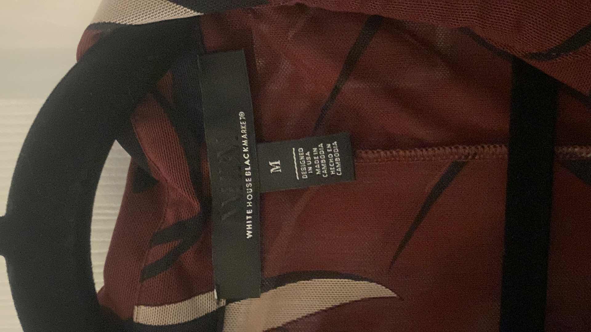 Photo 1 of WOMENS WHITE HOUSE BLACK MARKET MESH SNAP BLOUSE SIZE MEDIUM