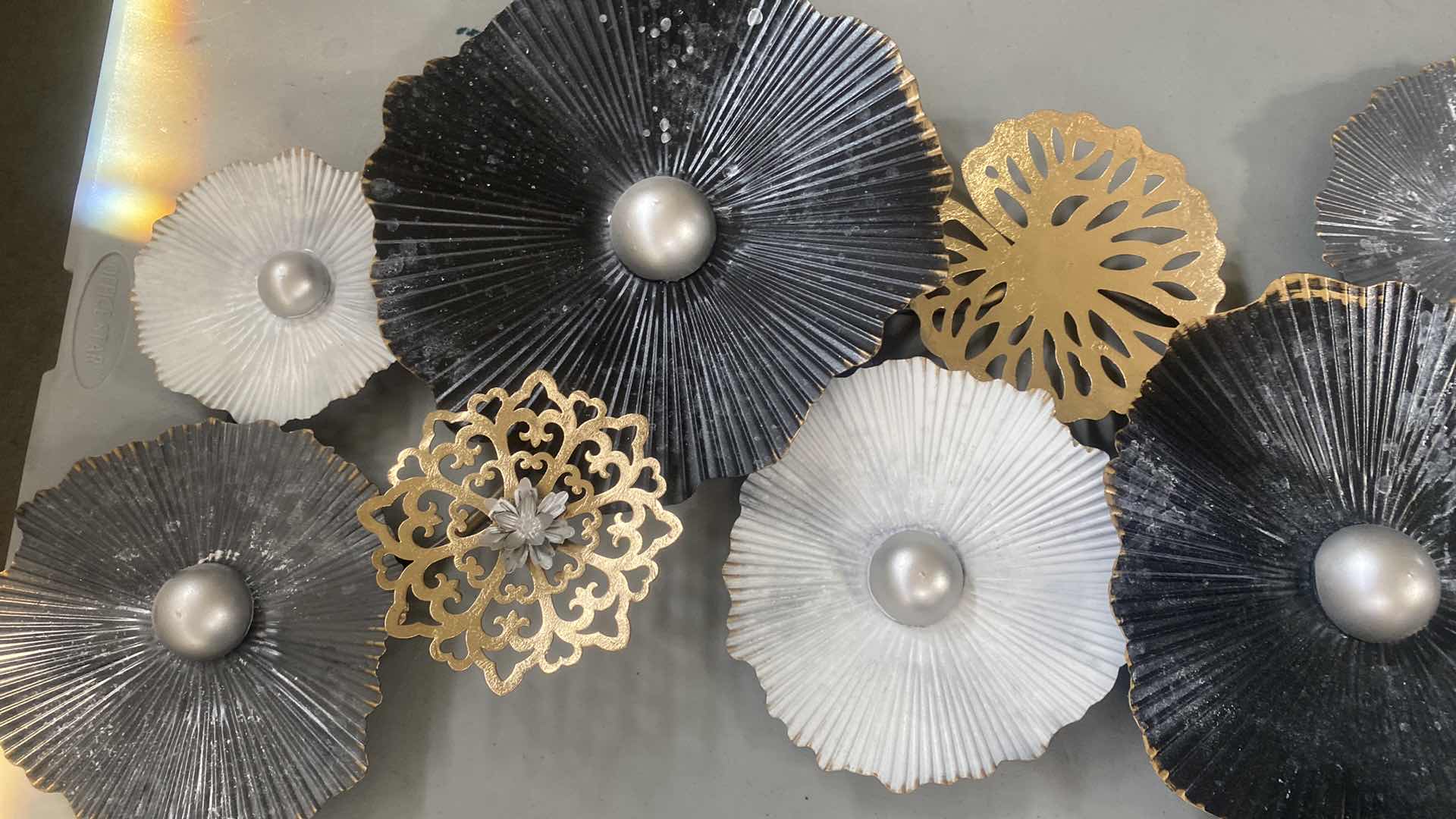 Photo 1 of BLACK GOLD & SILVER WALL DECOR 36” x 16”