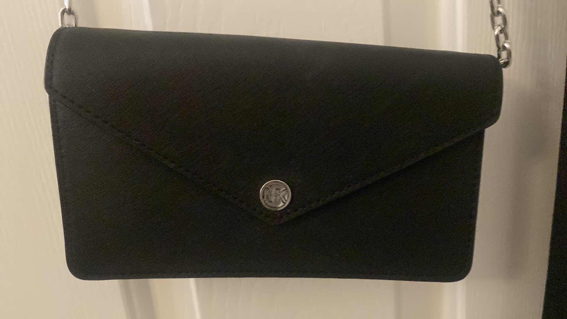 Photo 1 of MICHAEL KORS EPI LEATHER CROSSBODY BAG 8” X 5” & GUESS BELT SIZE MEDIUM