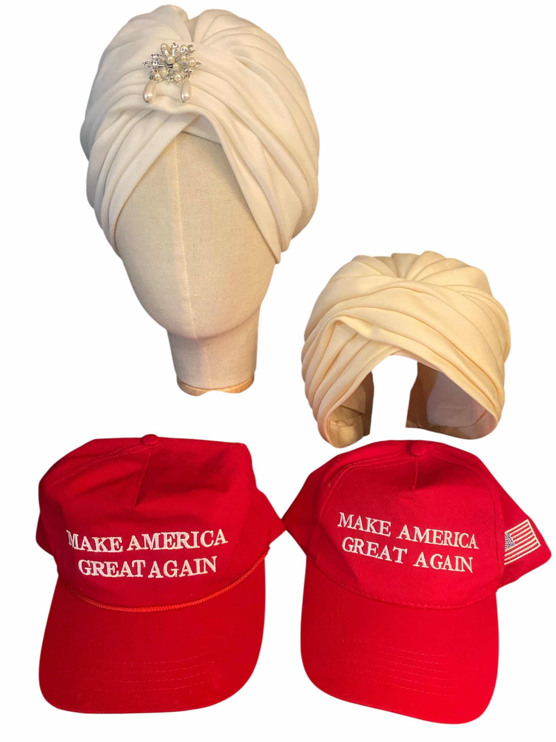 Photo 1 of 4 - HATS TURBANS & TRUMP CAPS