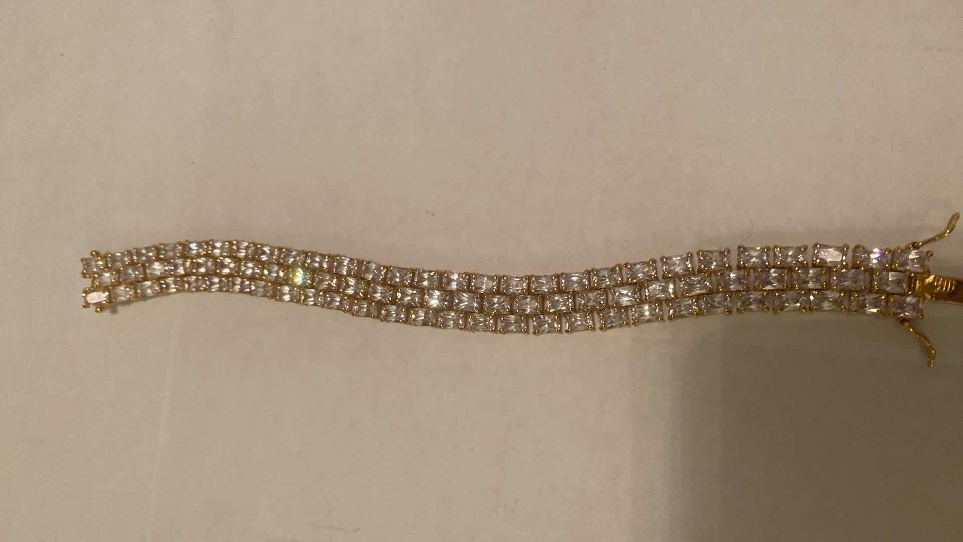 Photo 1 of VINTAGE SUZANNE SOMMERS  DBJ VERMEIL TENNIS BRACELET