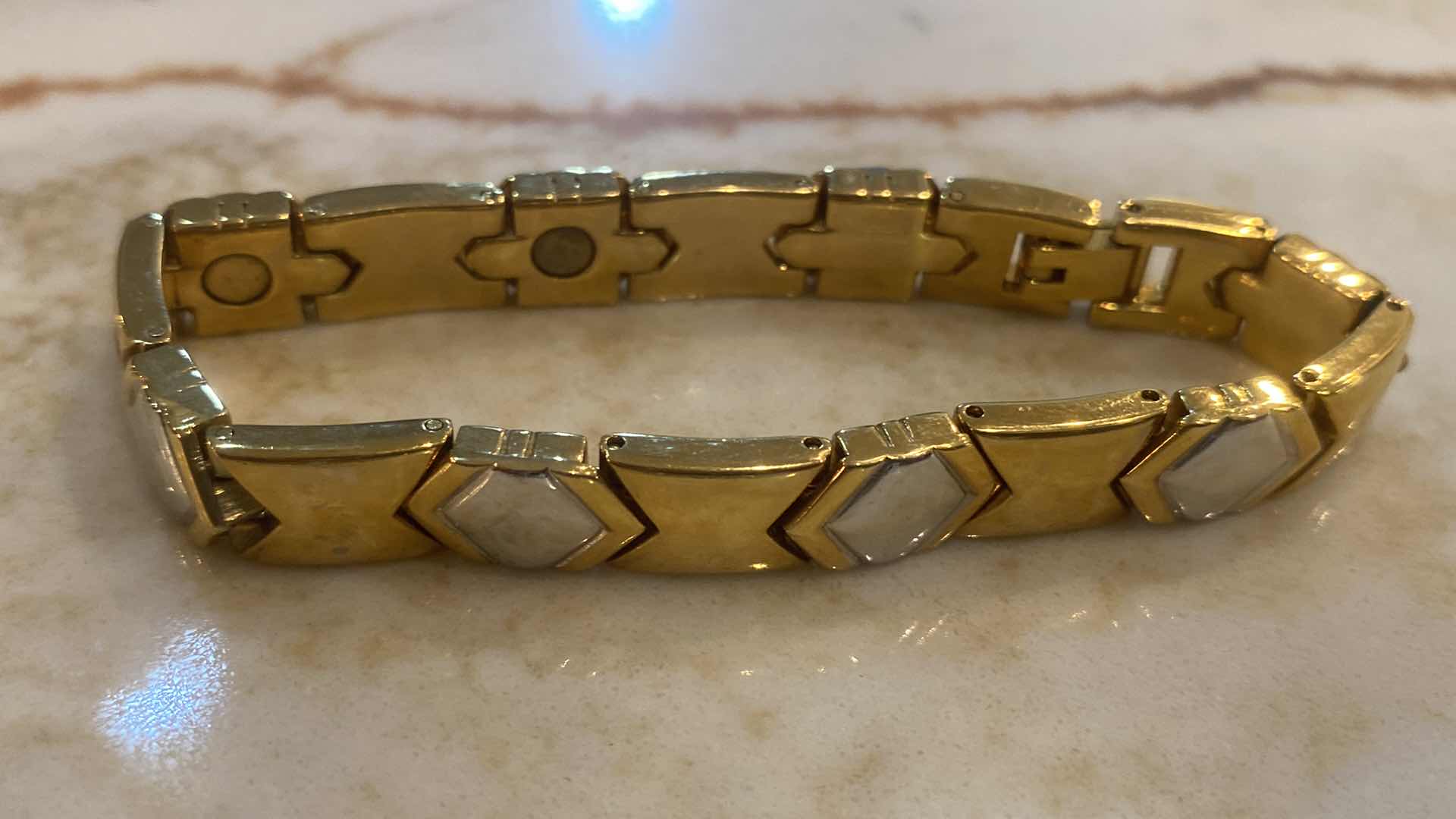 Photo 1 of MENS STERLING 925 BRACELET 19.16 & MIXED METAL BRACELET