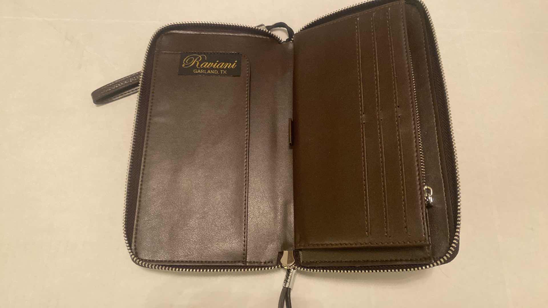 Photo 1 of RAVIANI BRINDLE HIDE & LEATHER CLUTCH