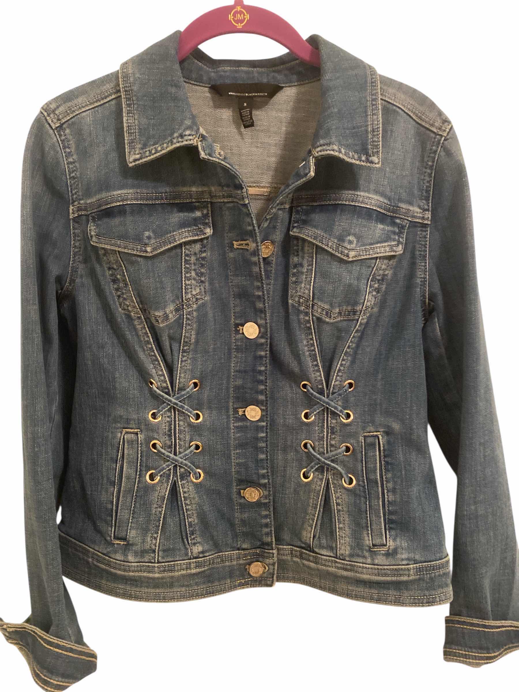 Photo 1 of WOMENS WHITE HOUSE BLACK MARKET DENIM JACKET SIZE SMALL