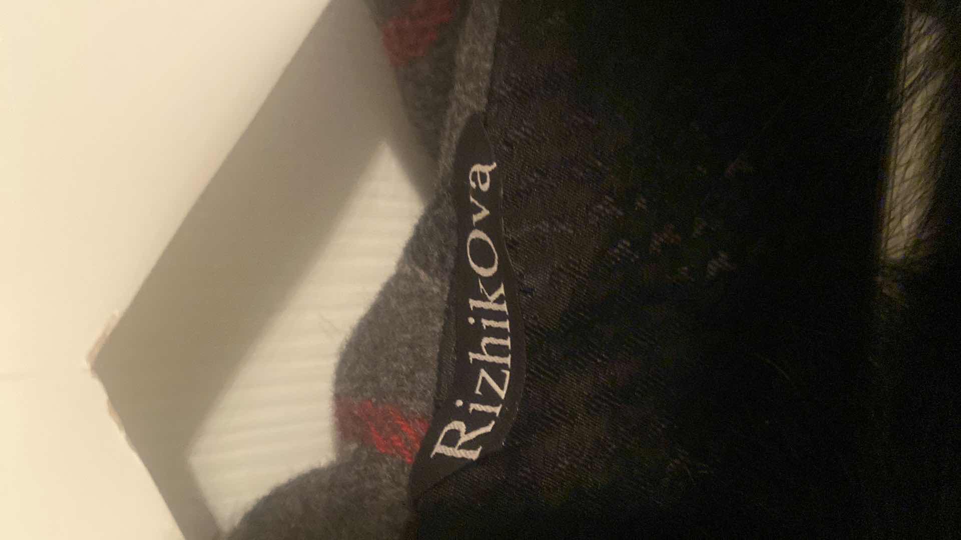 Photo 1 of DESIGNER RIZHIK OVA CASHMERE CAPE WITH HOOD AND FOX FUR TRIM EST SIZE LARGE