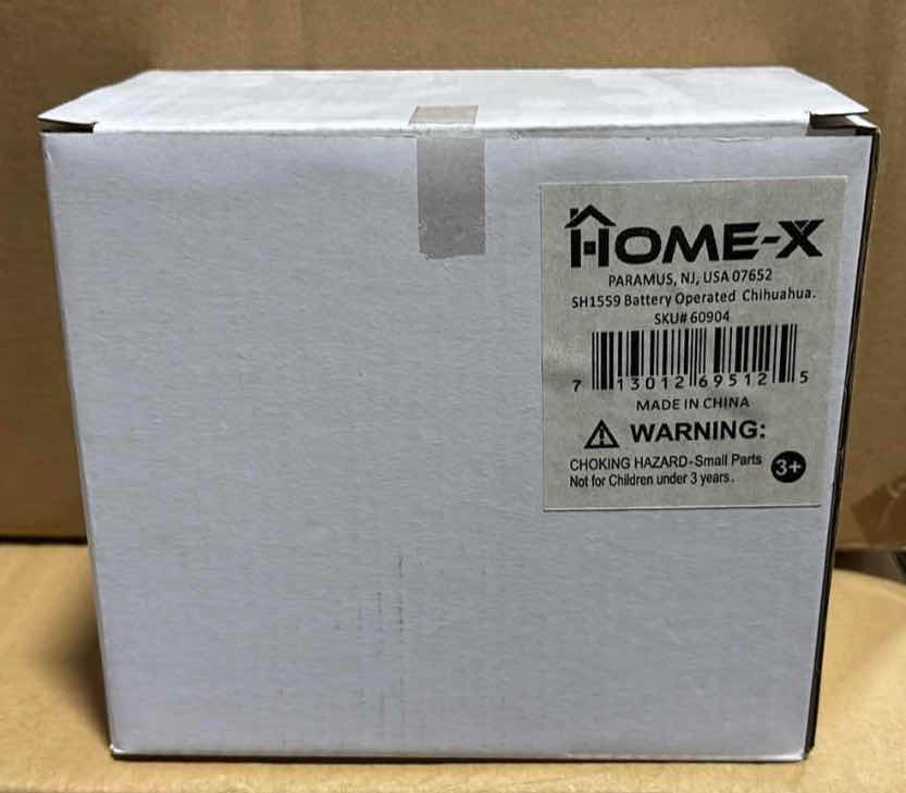 Photo 1 of  NEW CASE OF HOME-X BATTERY OPERATED RUNNING DOG/CHIHUAHUA W CHECKERED BANDANA (12 PCS/CASE)