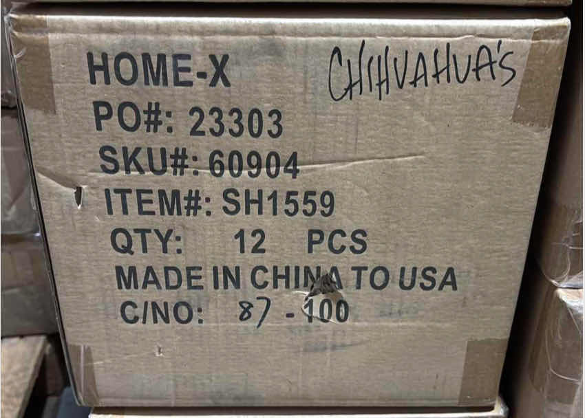 Photo 1 of NEW CASE OF HOME-X BATTERY OPERATED RUNNING DOG/CHIHUAHUA W CHECKERED BANDANA (12 PCS/CASE)